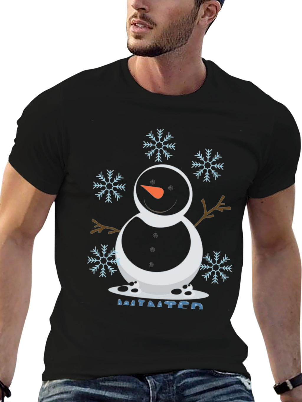 Snowman Winter Holiday T-Shirt - Festive Season Tee