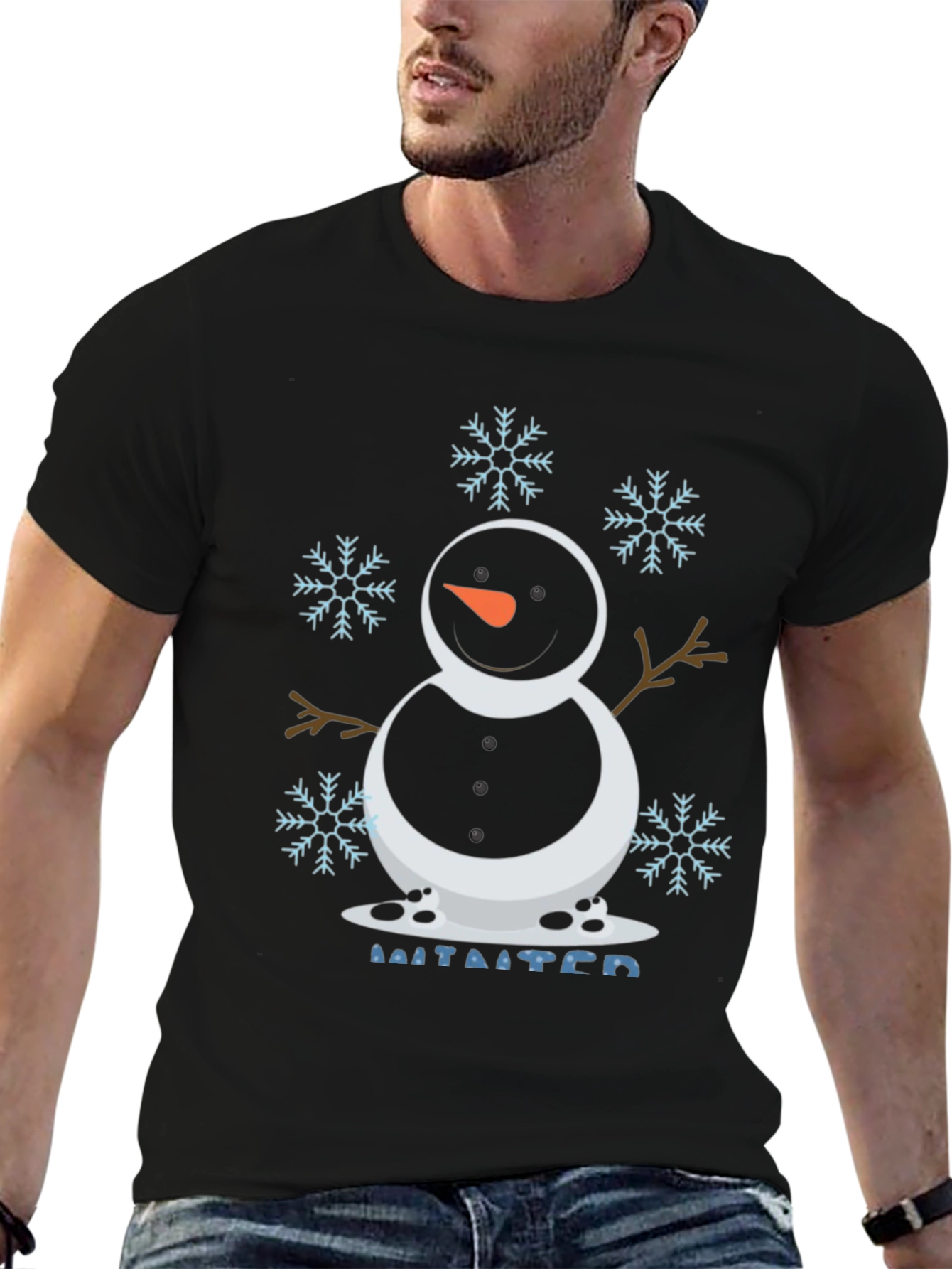 Snowman Winter Holiday T-Shirt - Festive Season Tee