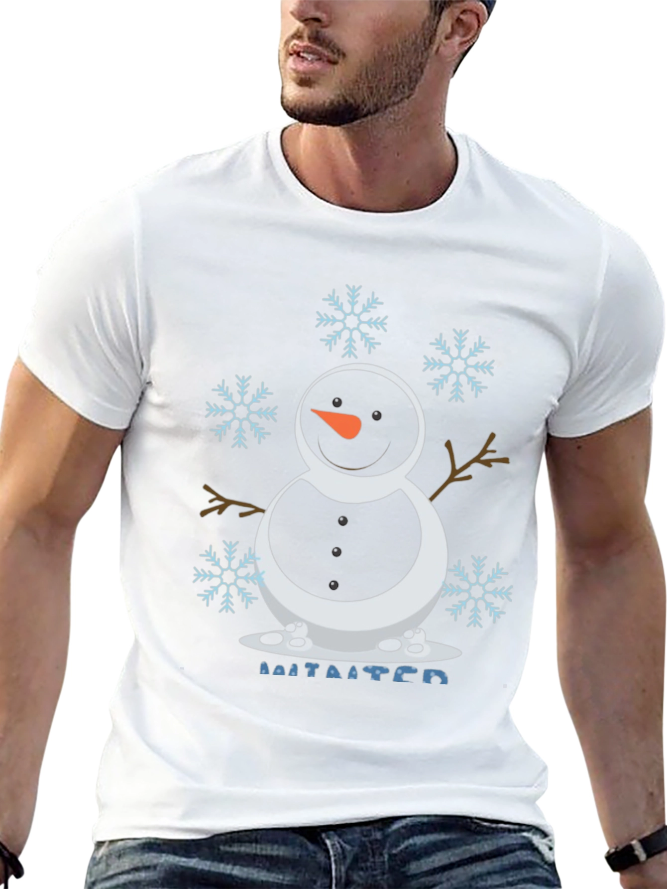 Snowman Winter Holiday T-Shirt - Festive Season Tee