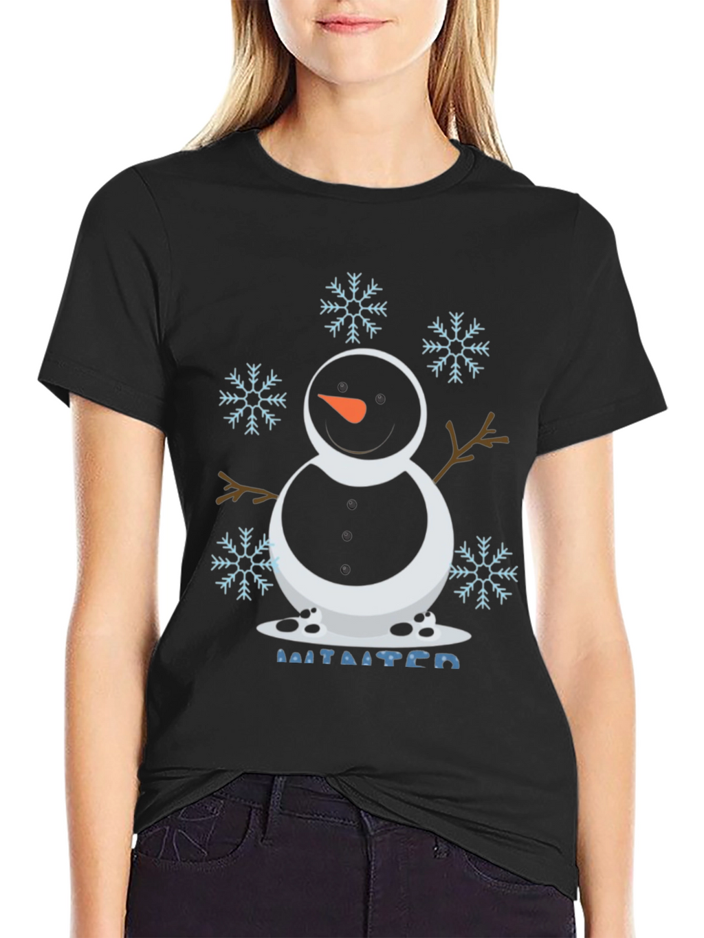 Snowman Winter Holiday T-Shirt - Festive Season Tee