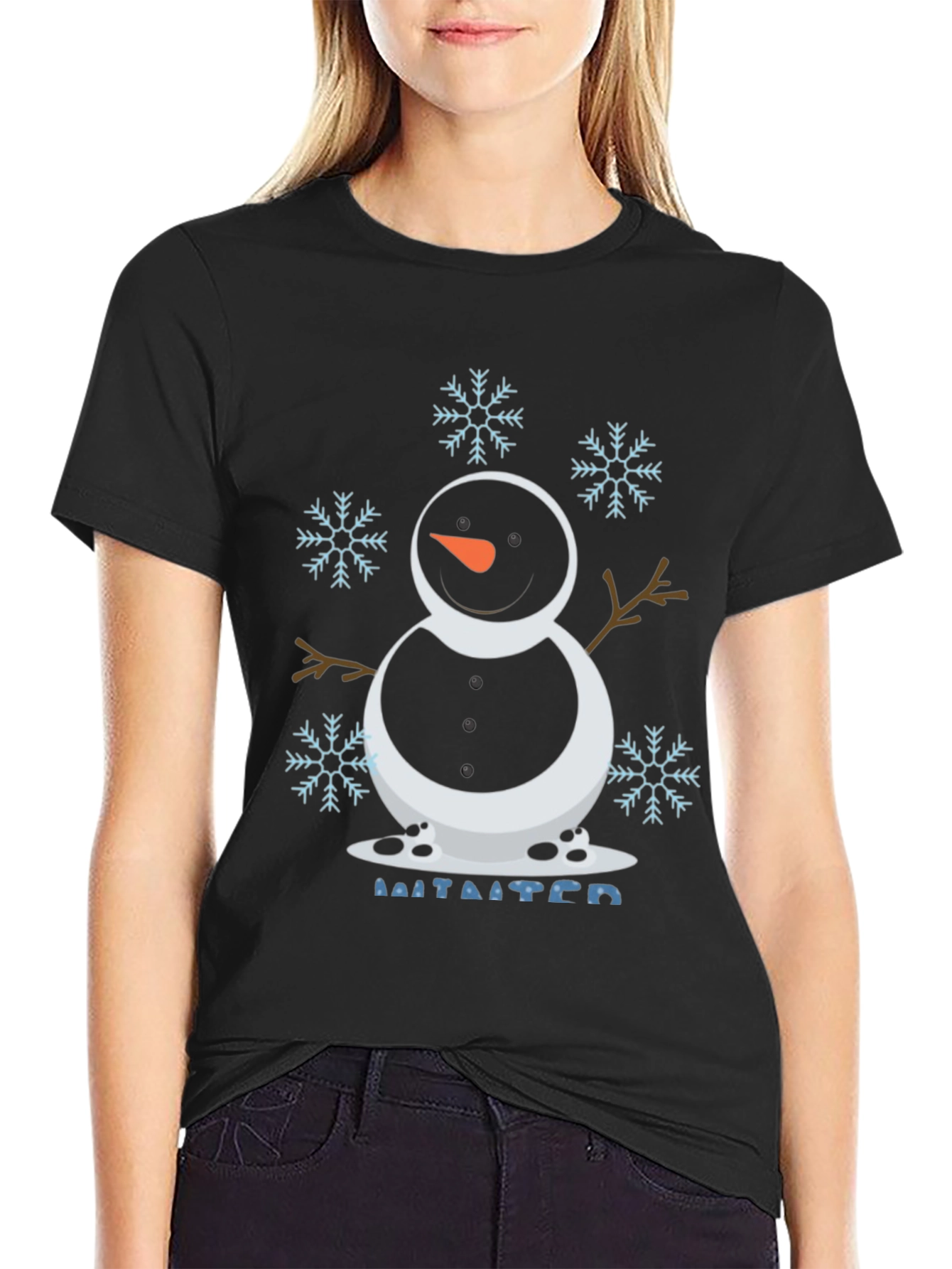 Snowman Winter Holiday T-Shirt - Festive Season Tee