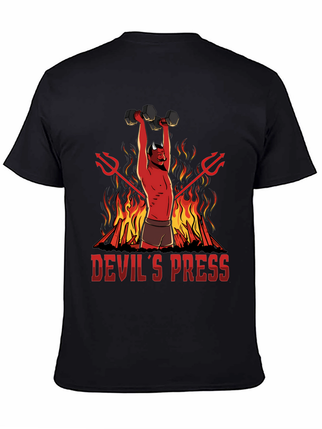 Devils Press Weightlifting T-Shirt - Gym Humor