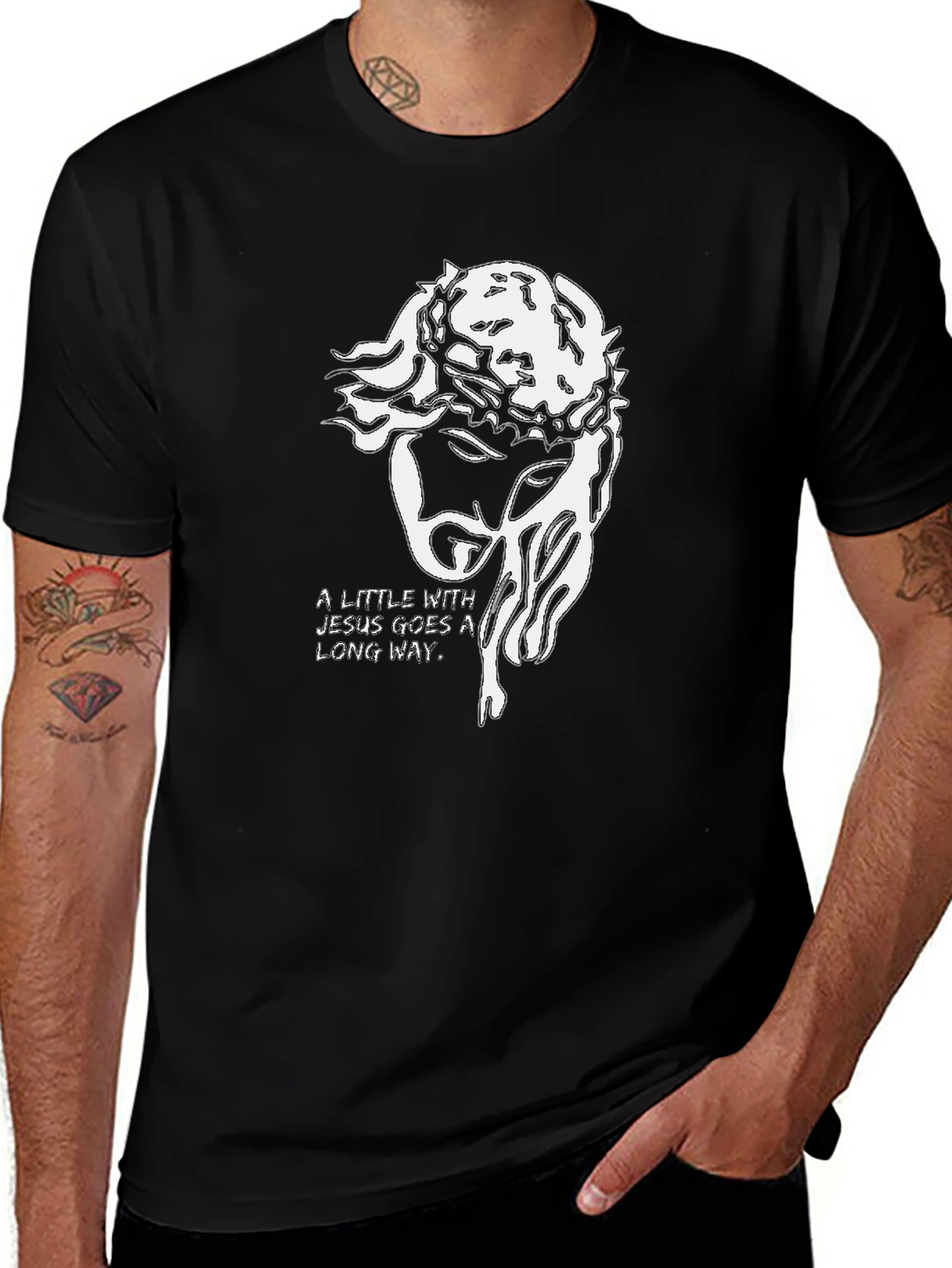 Jesus Crown of Thorns T-Shirt - Faith Based Apparel