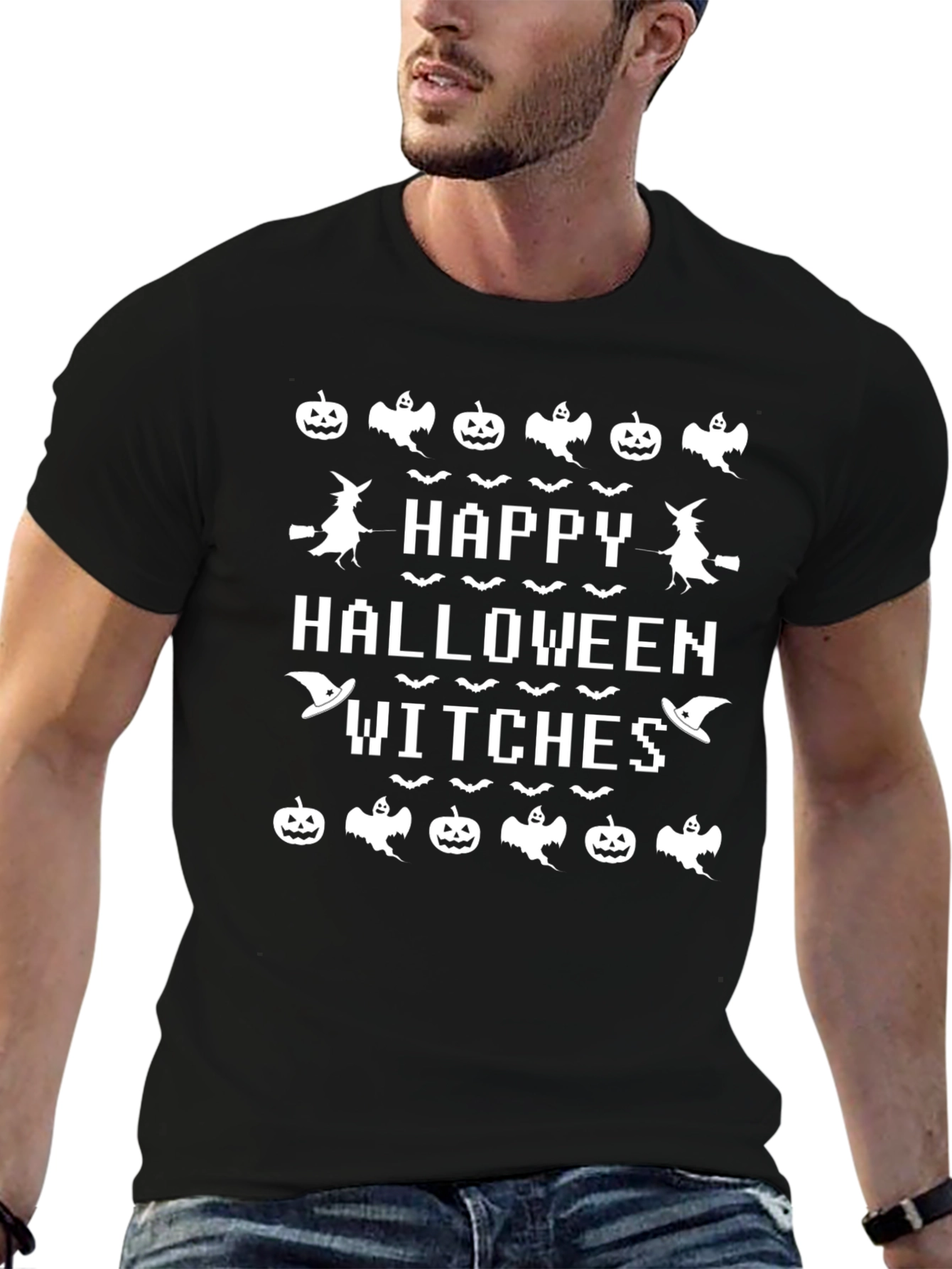 Happy Halloween Witches Graphic T-Shirt