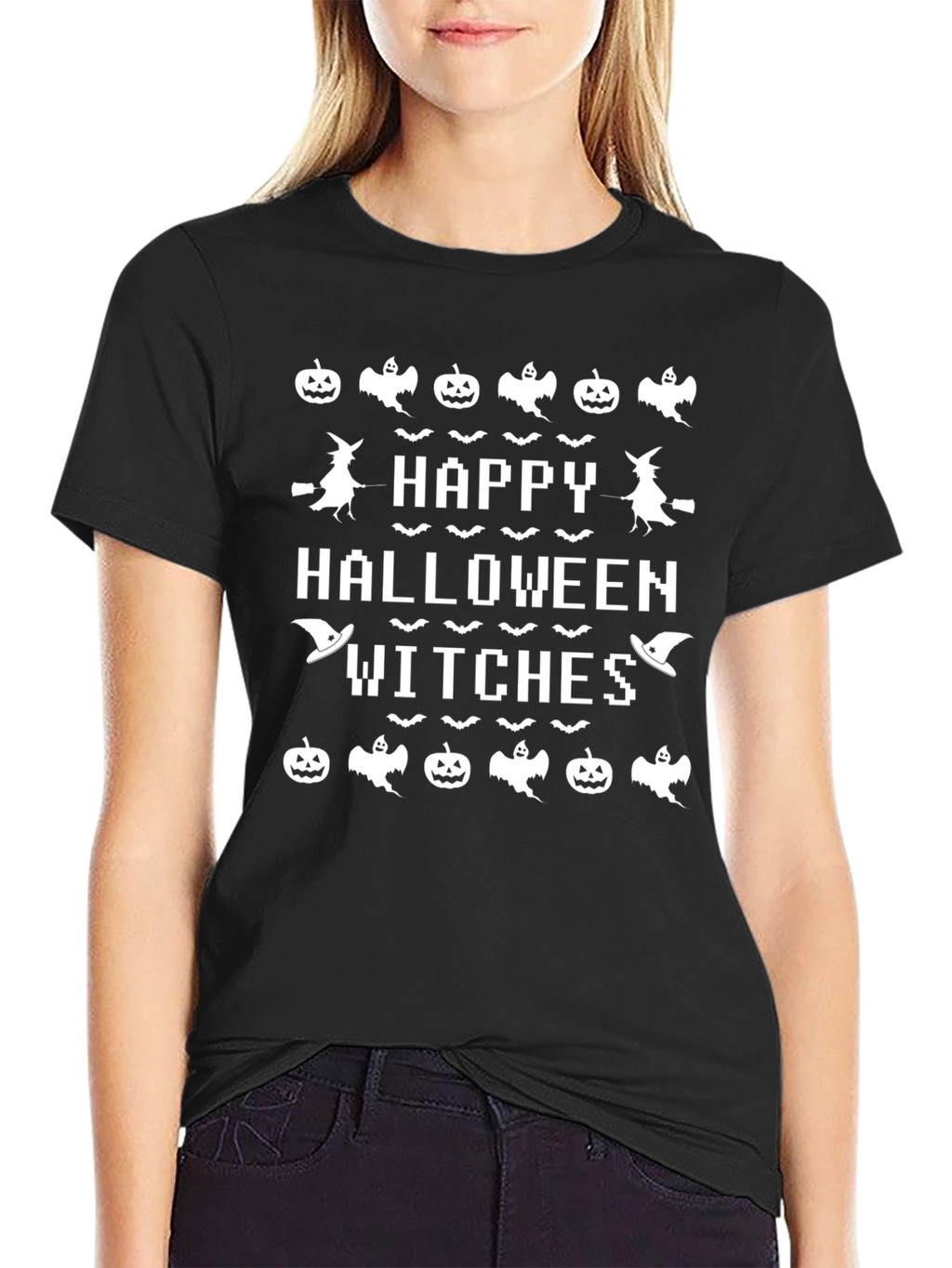 Happy Halloween Witches Graphic T-Shirt