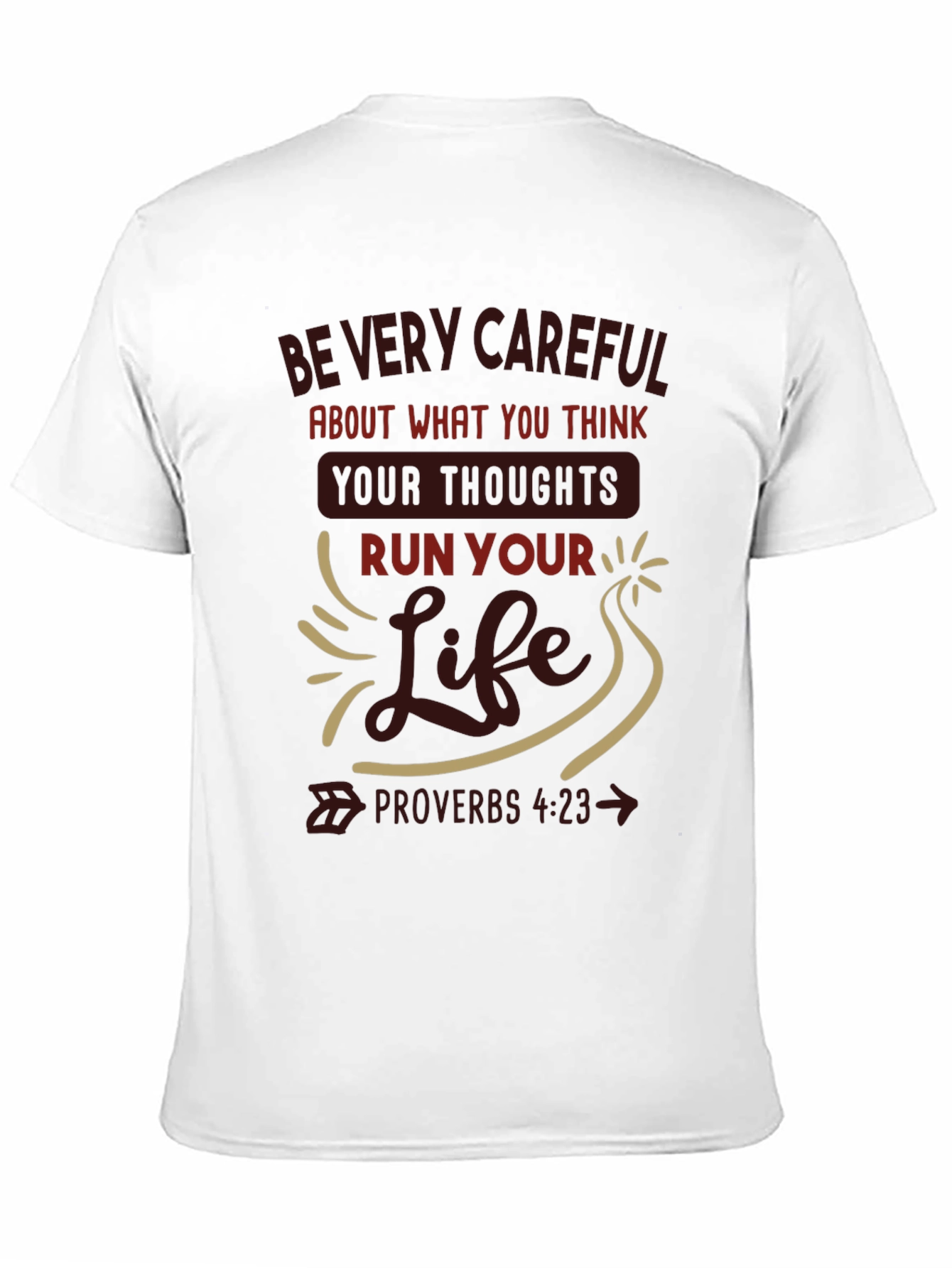 Inspirational Proverbs 4:23 T-Shirt
