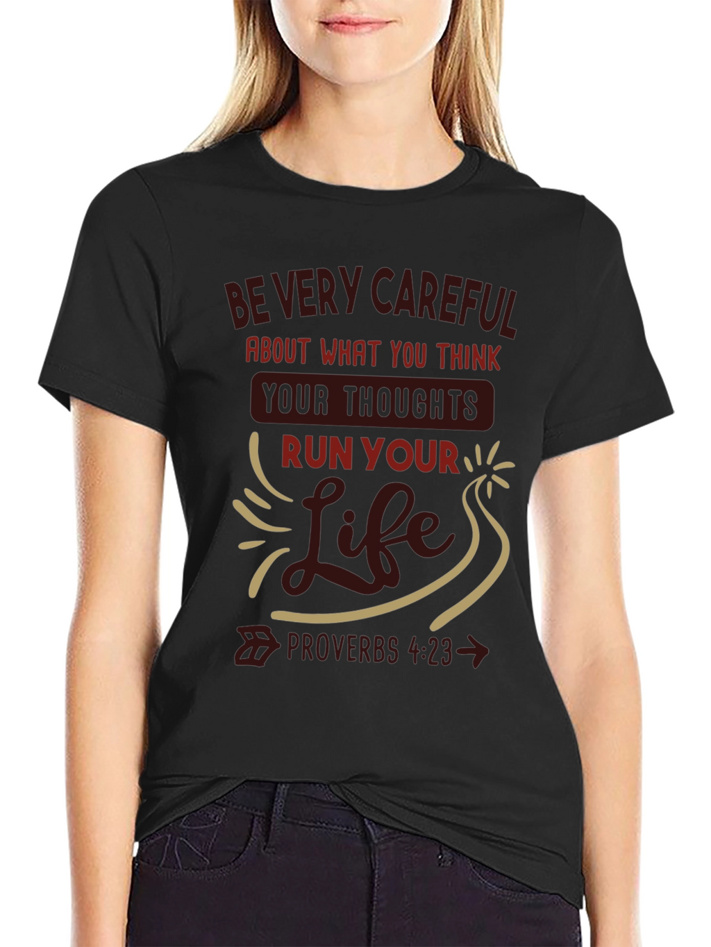 Inspirational Proverbs 4:23 T-Shirt