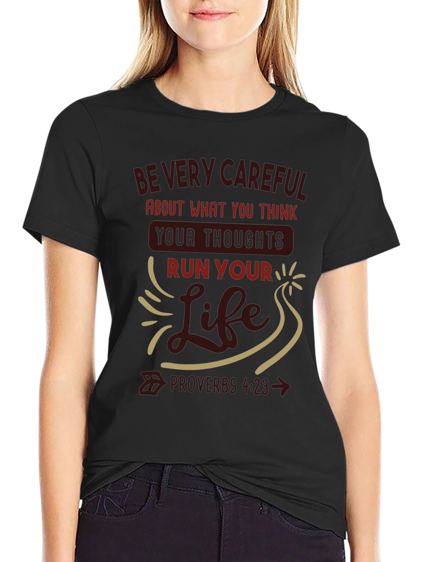 Inspirational Proverbs 4:23 T-Shirt