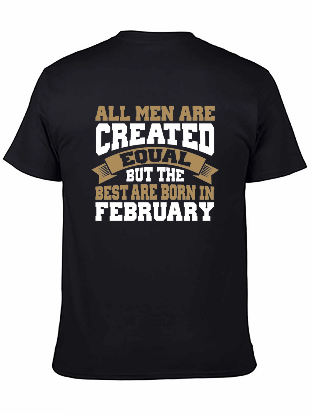 All Men Are Created Equal February Birthday T-Shirt