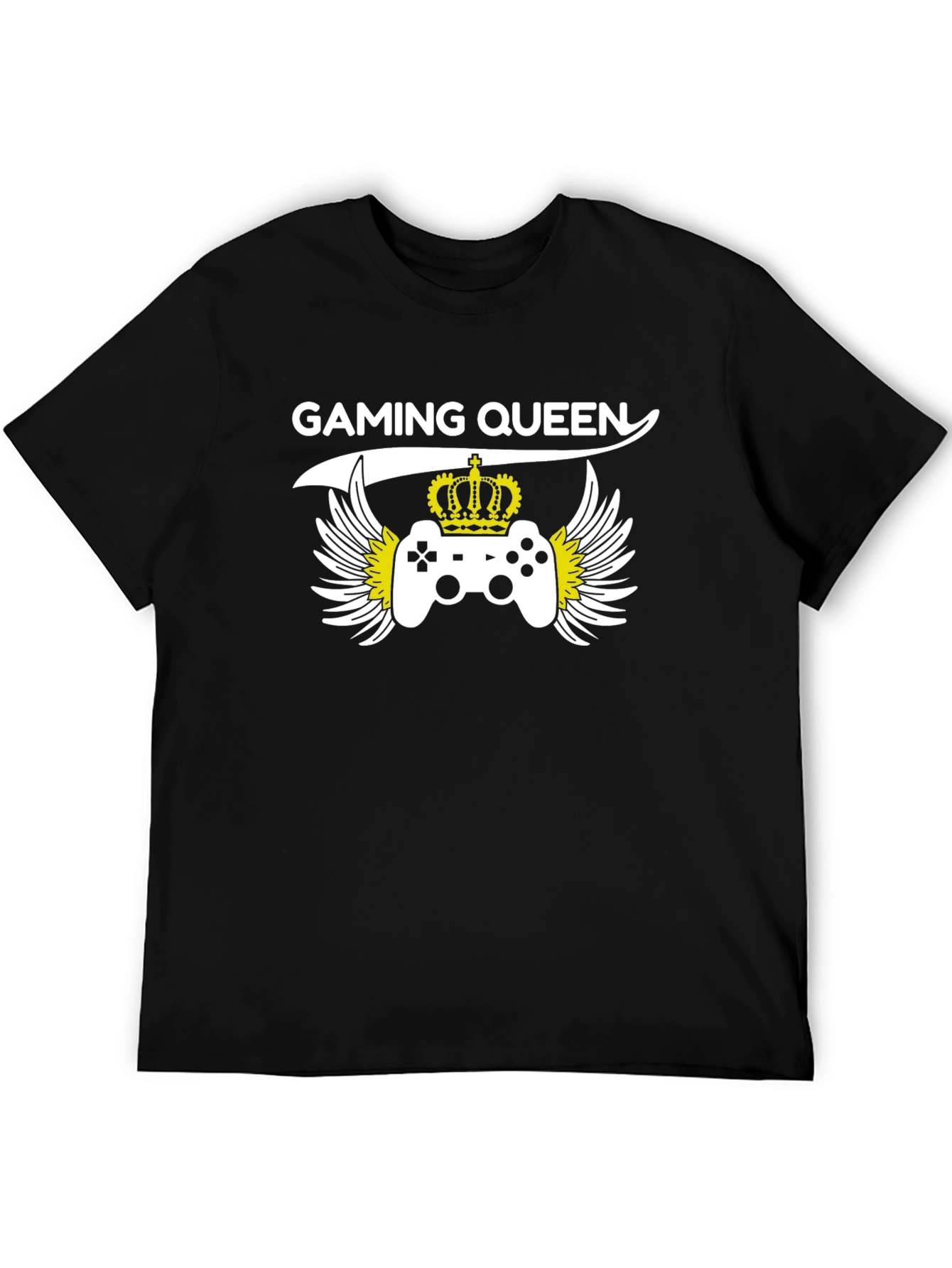 Gaming Queen Black T-Shirt - Gamer Tee