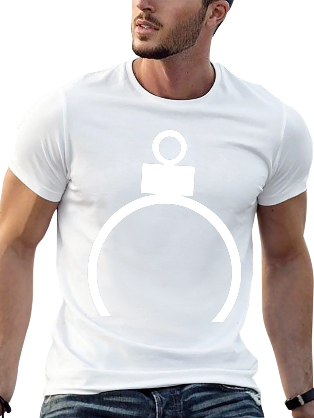 Geometric Circle T-Shirt - Modern Minimalist Design