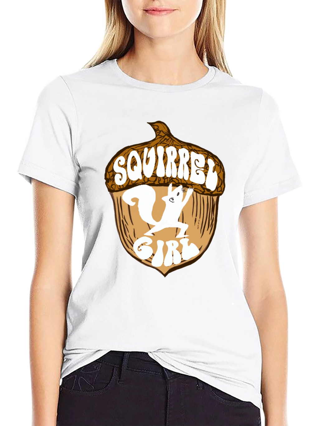 Squirrel Girl T-Shirt - Black Cotton Blend Tee