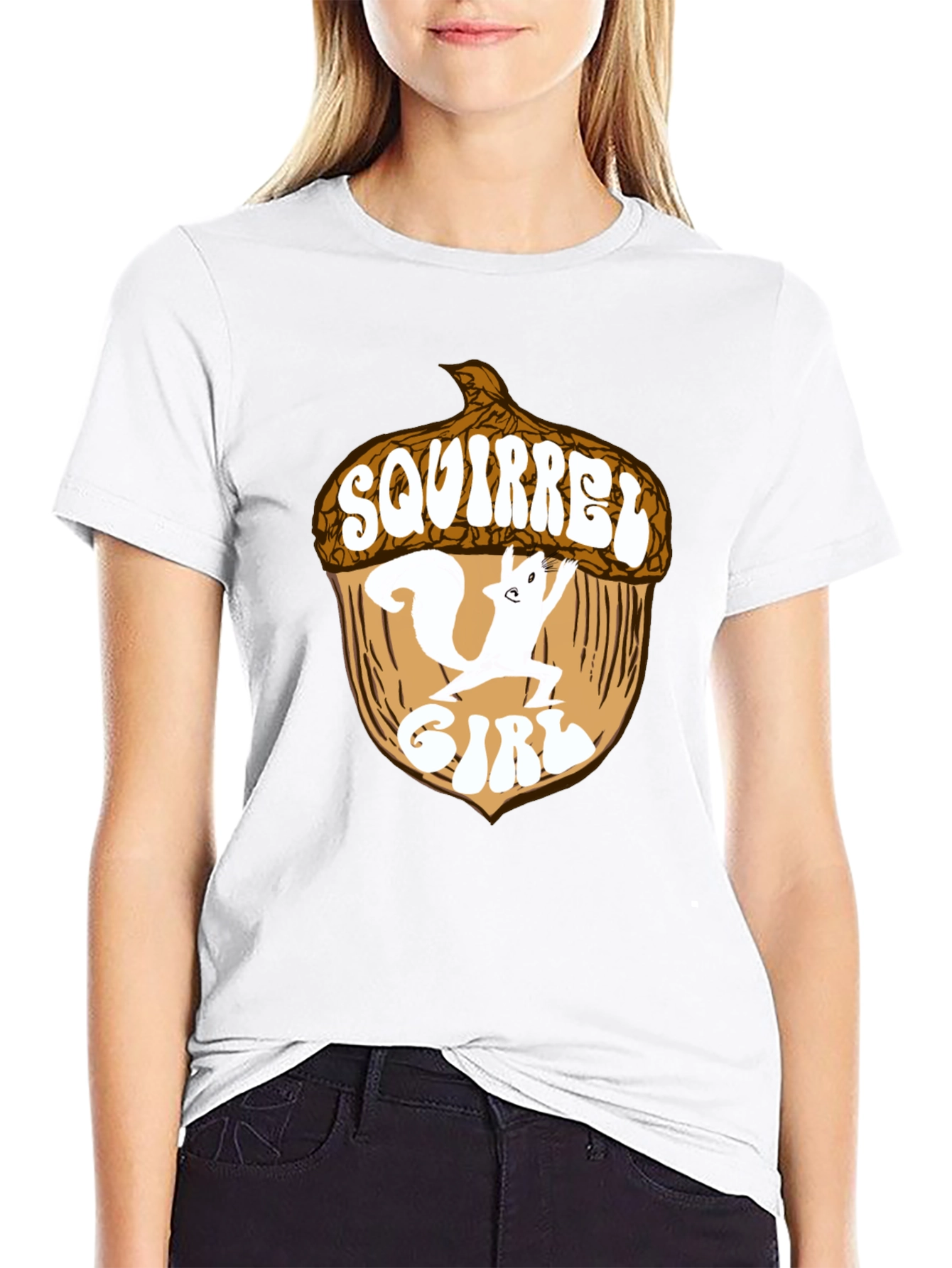 Squirrel Girl T-Shirt - Black Cotton Blend Tee