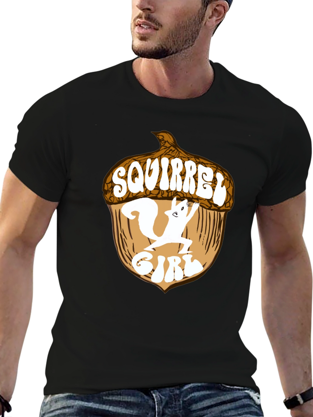 Squirrel Girl T-Shirt - Black Cotton Blend Tee
