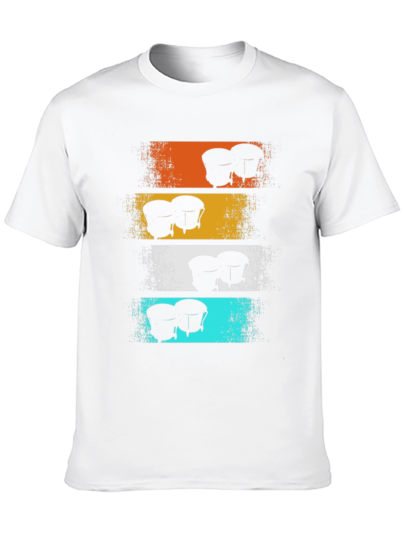Retro Bongo Drums Graphic Tee - Music Lover Shirt