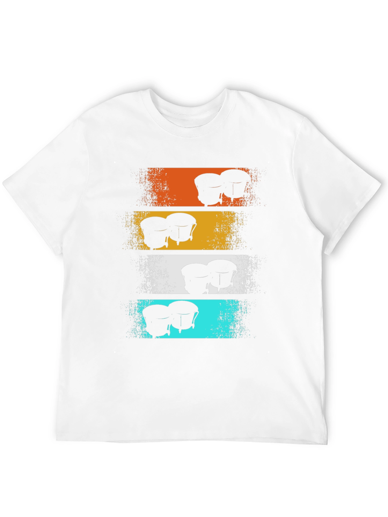 Retro Bongo Drums Graphic Tee - Music Lover Shirt