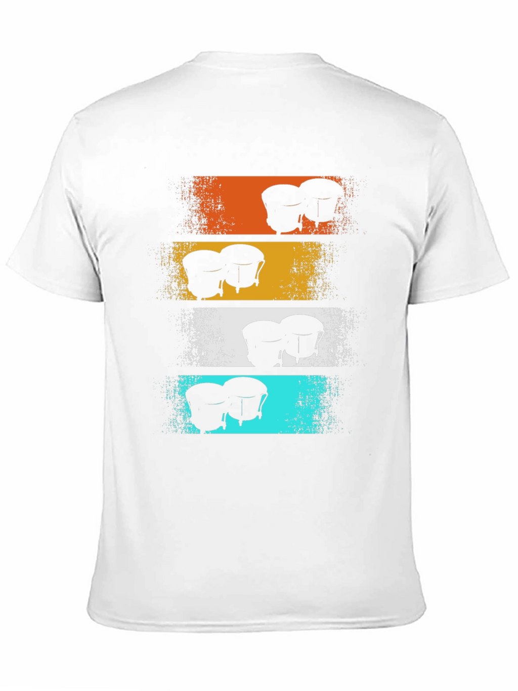 Retro Bongo Drums Graphic Tee - Music Lover Shirt