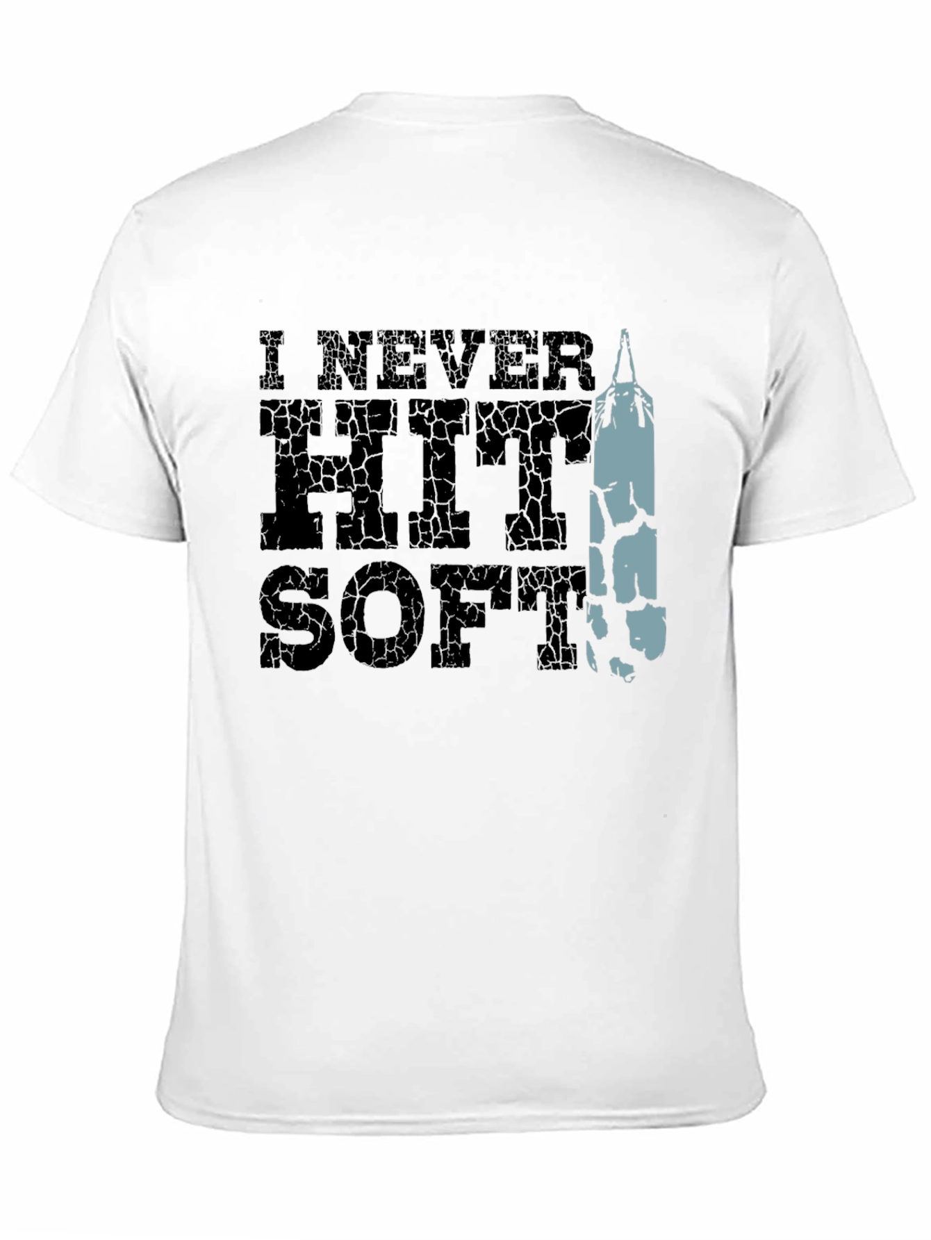I Never Hit Soft Punching Bag Graphic T-Shirt