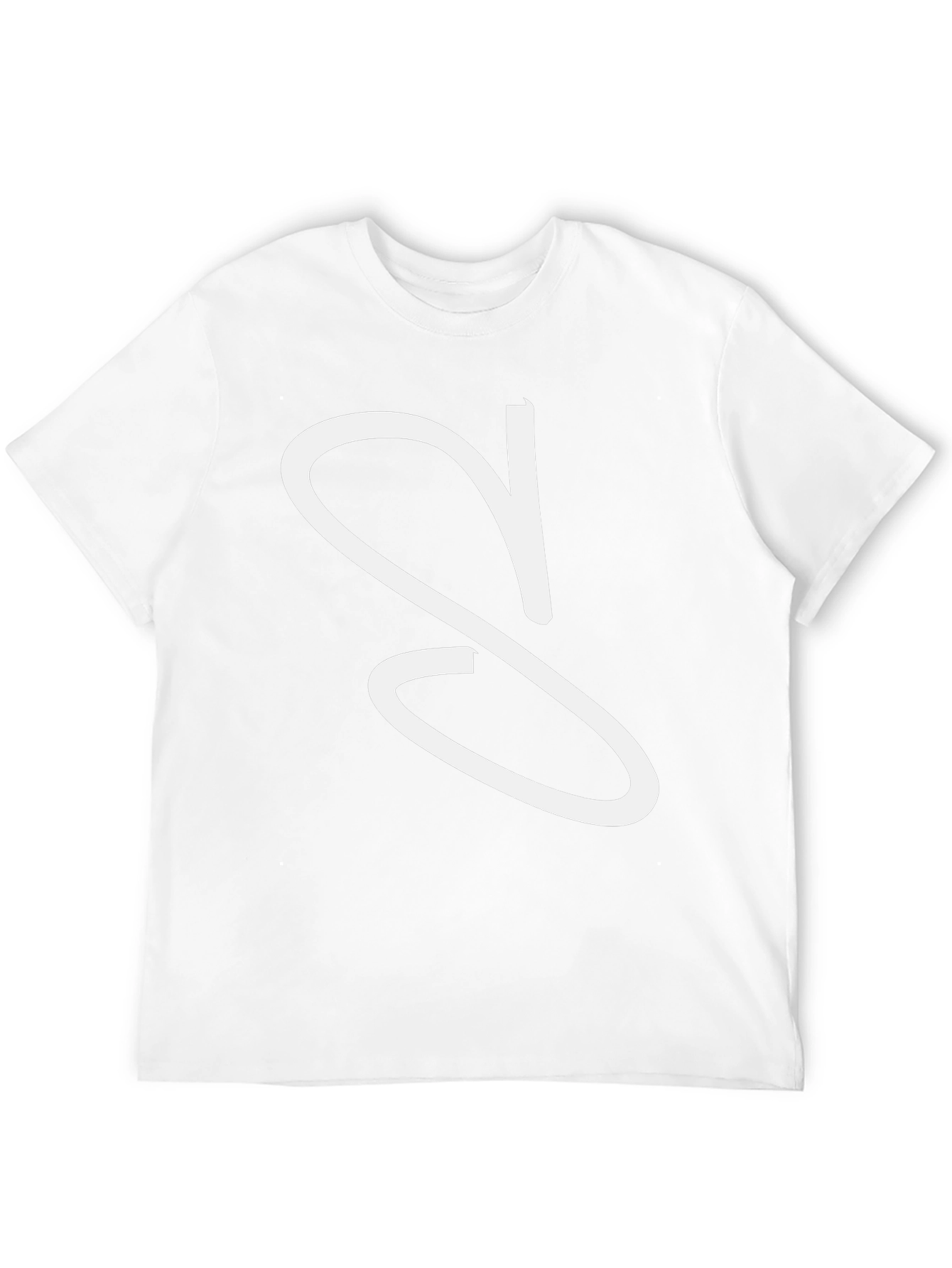 Black T-Shirt with White S Design