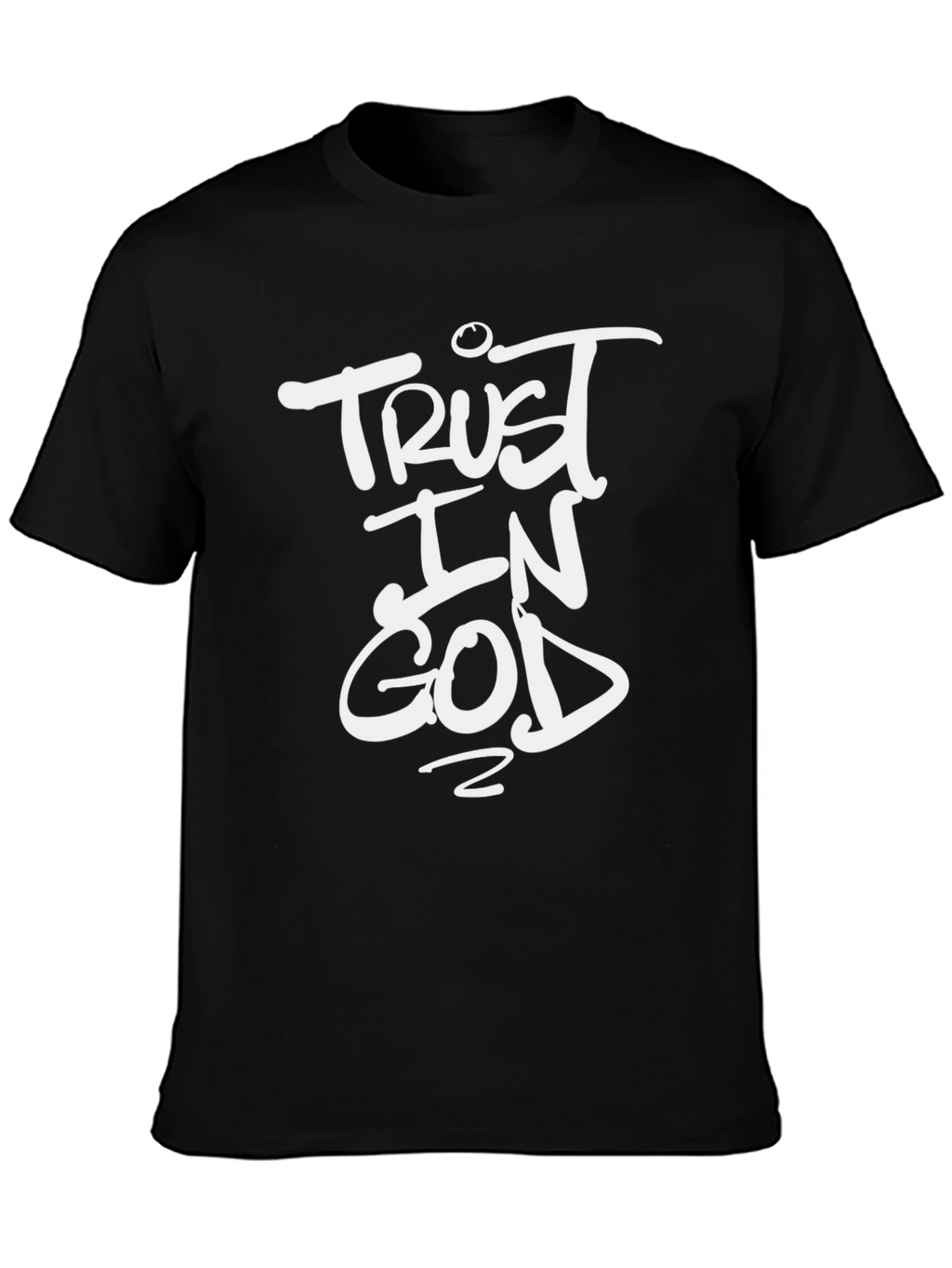 Trust in God Graphic Black T-Shirt