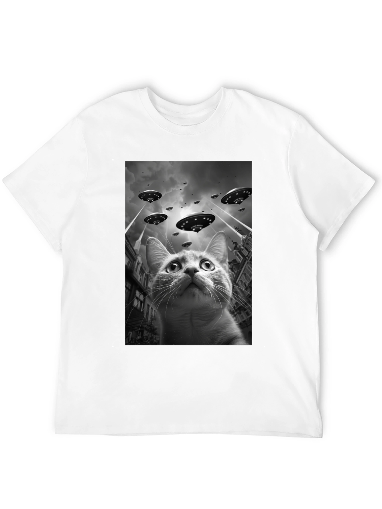 UFO Cat T-Shirt - Alien Invasion