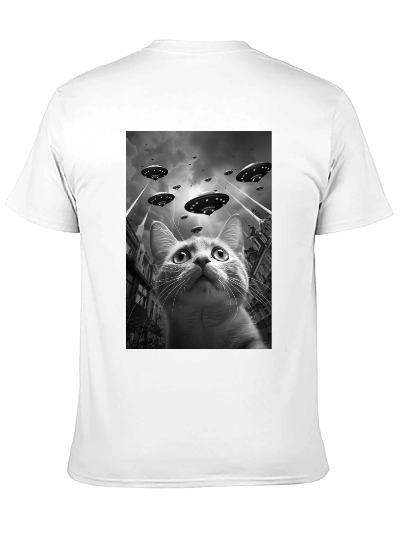 UFO Cat T-Shirt - Alien Invasion