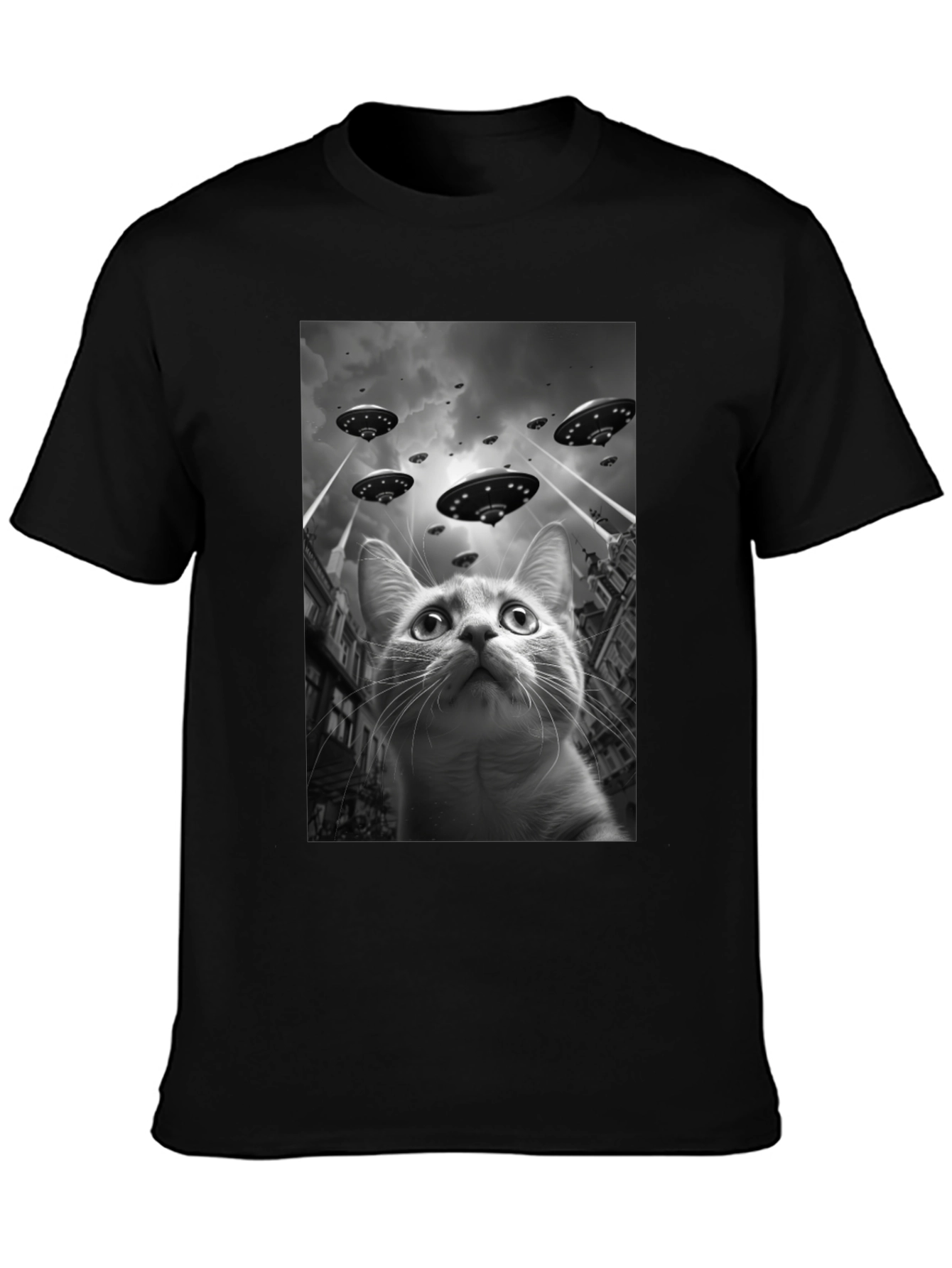 UFO Cat T-Shirt - Alien Invasion