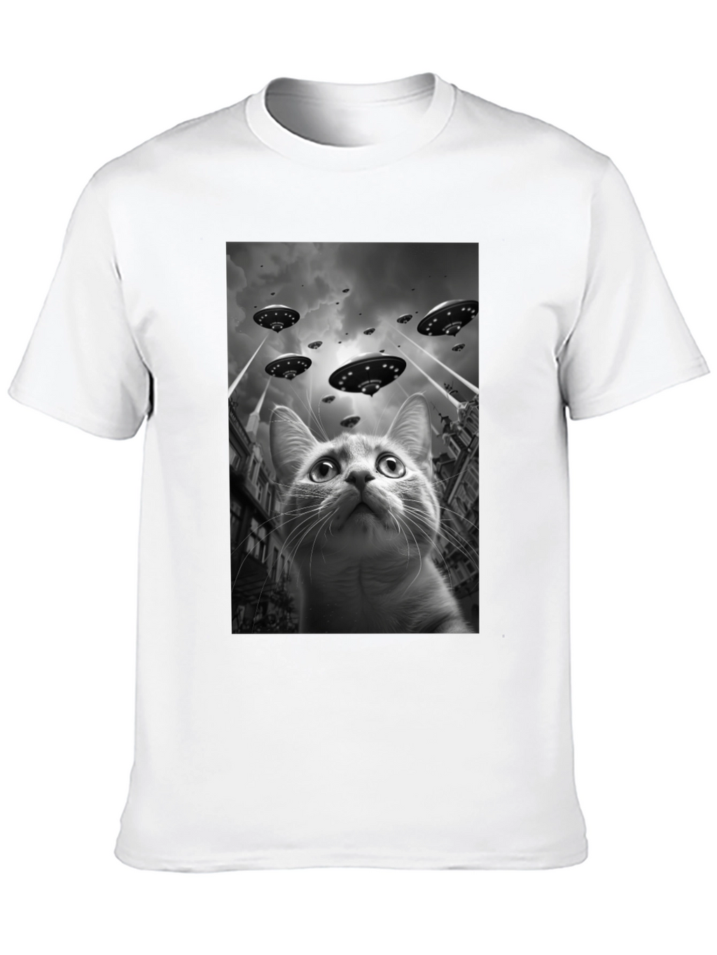 UFO Cat T-Shirt - Alien Invasion