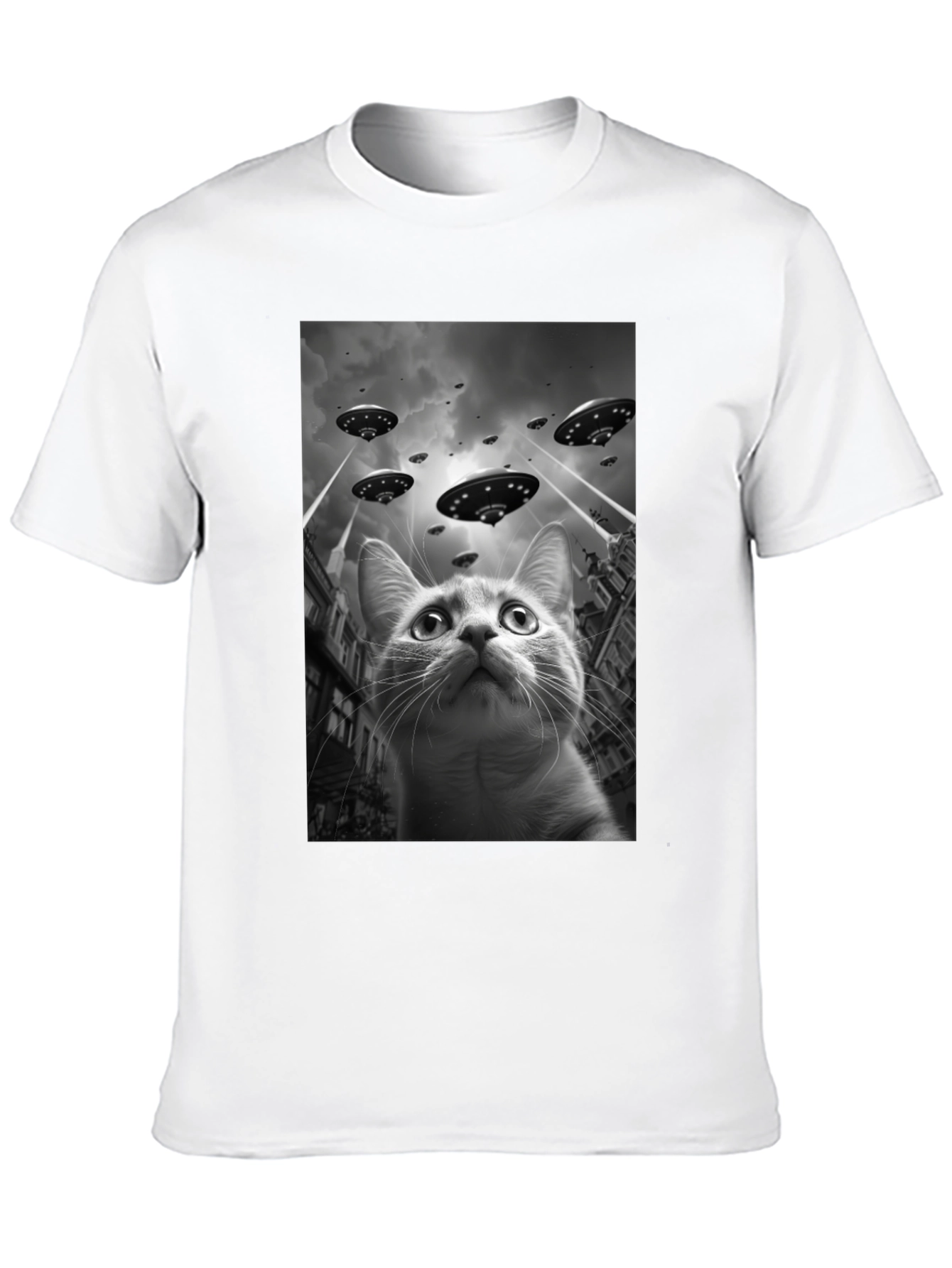 UFO Cat T-Shirt - Alien Invasion