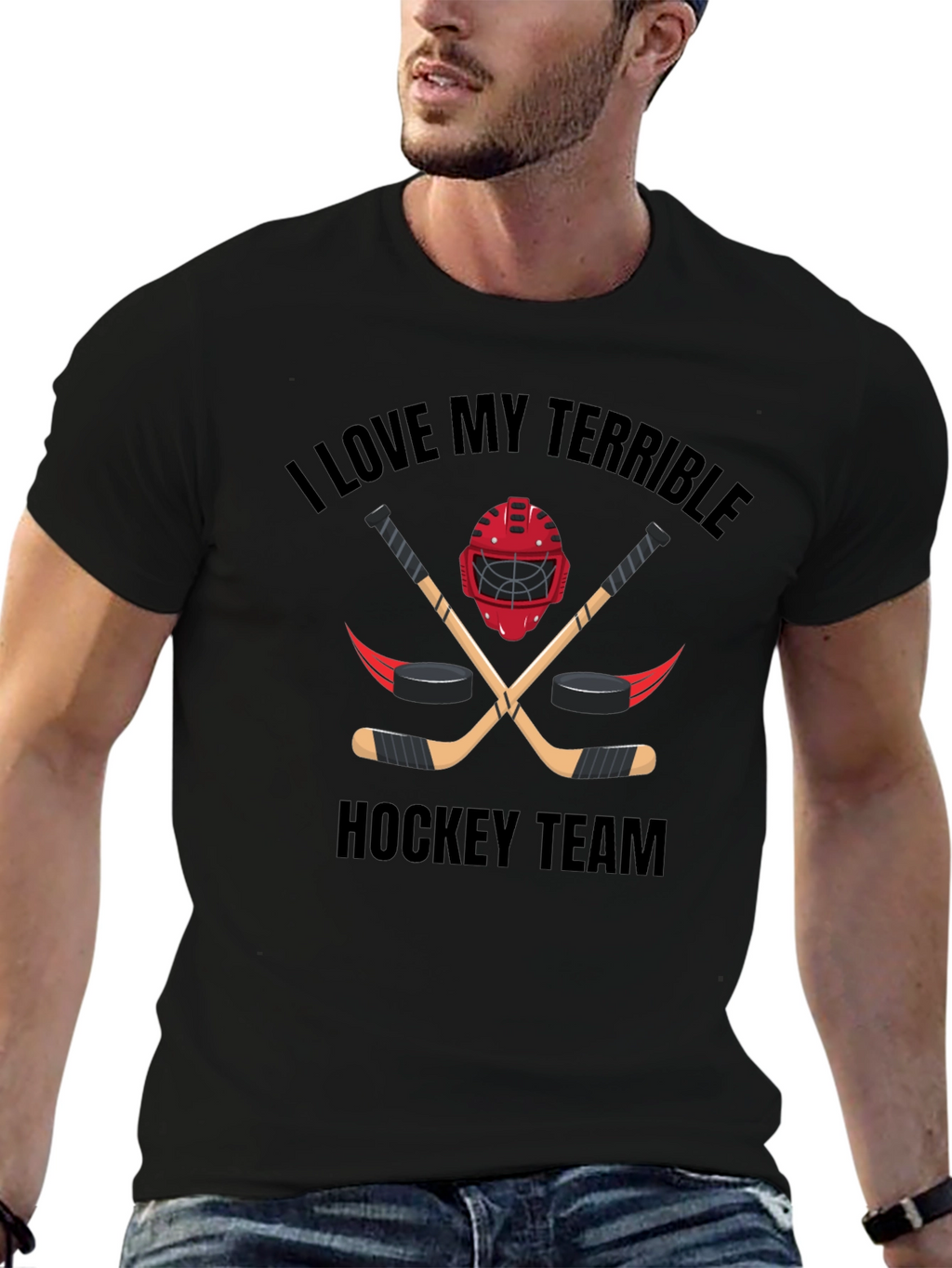Terrible Hockey Team Graphic Tee