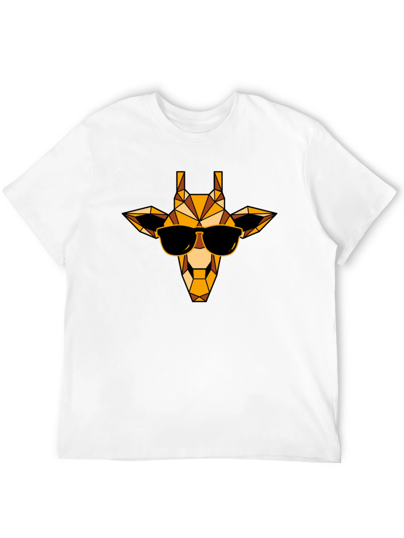 Cool Giraffe Graphic Tee - Black Casual Shirt