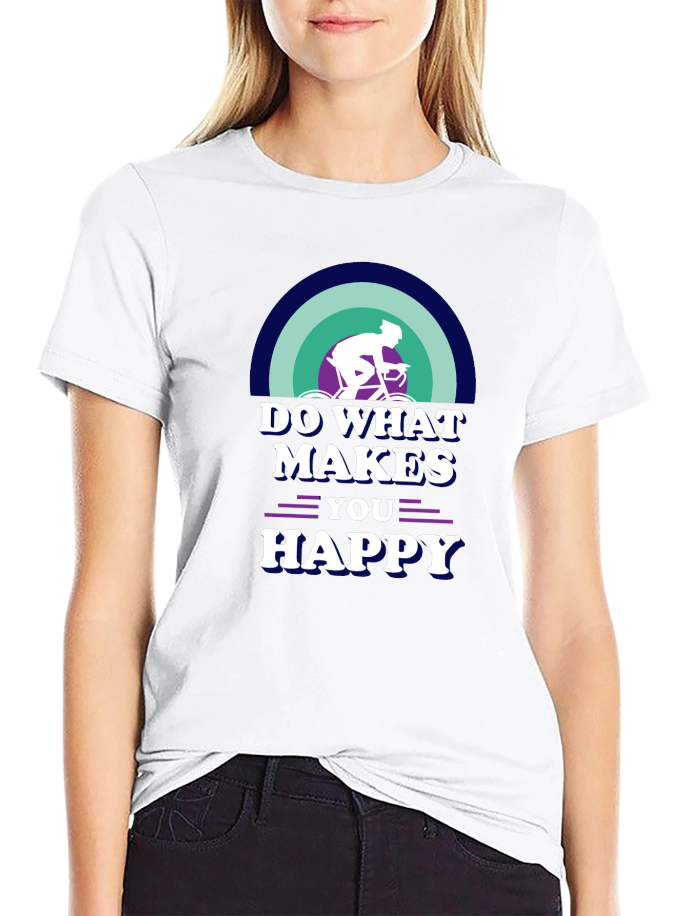 Do What Makes You Happy Cycling Graphic Tee