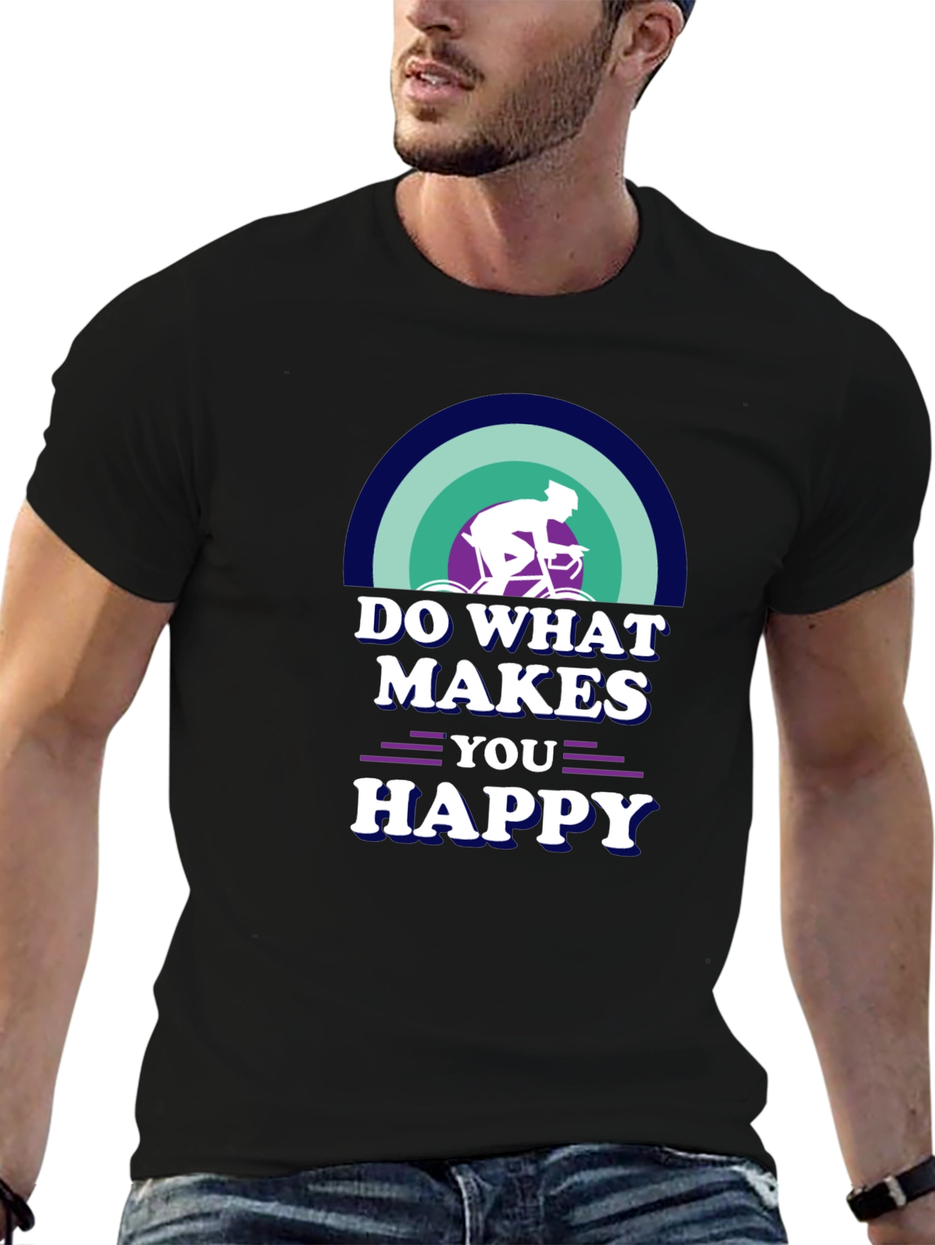 Do What Makes You Happy Cycling Graphic Tee