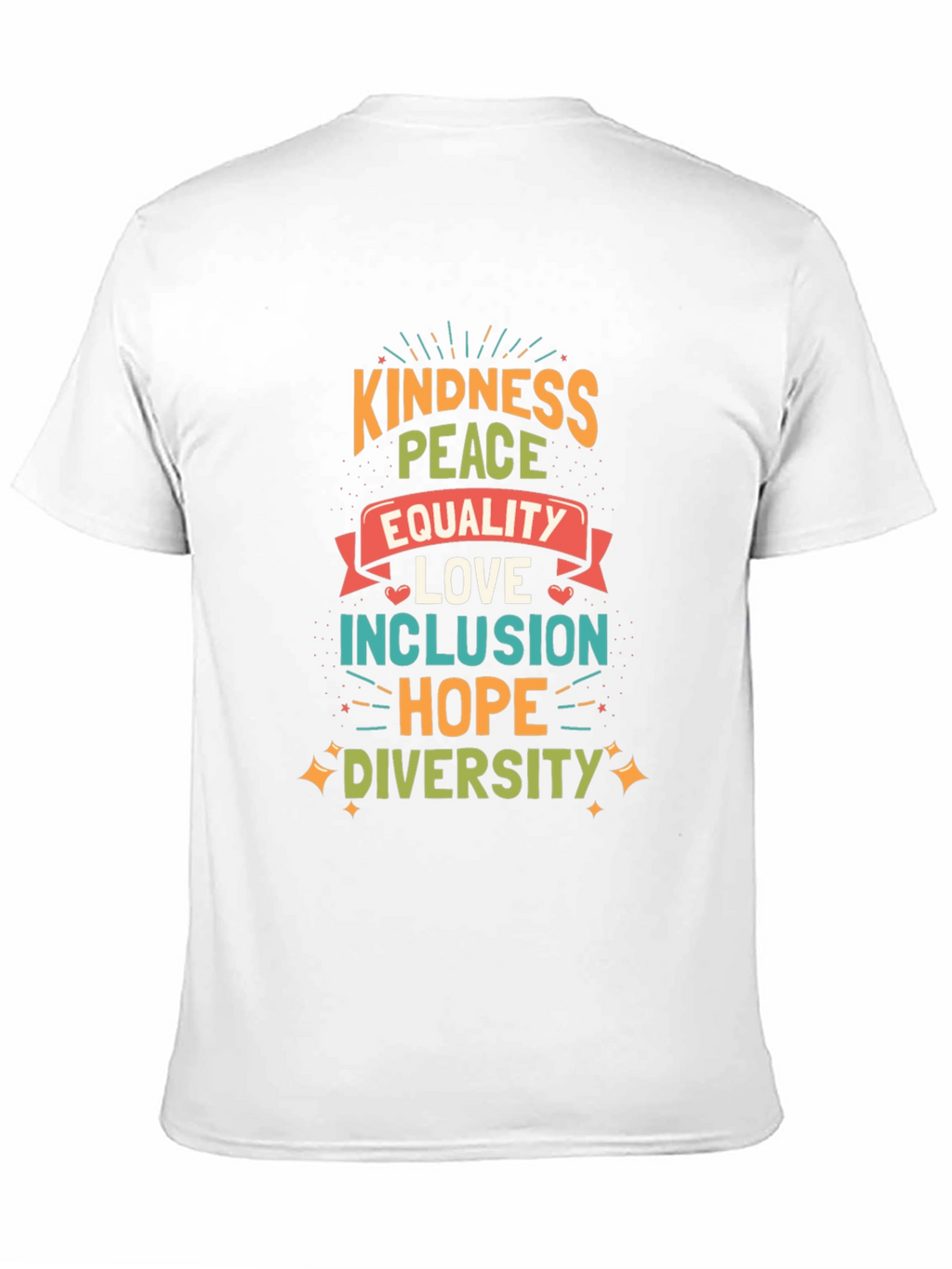Kindness Peace Equality Graphic Tee