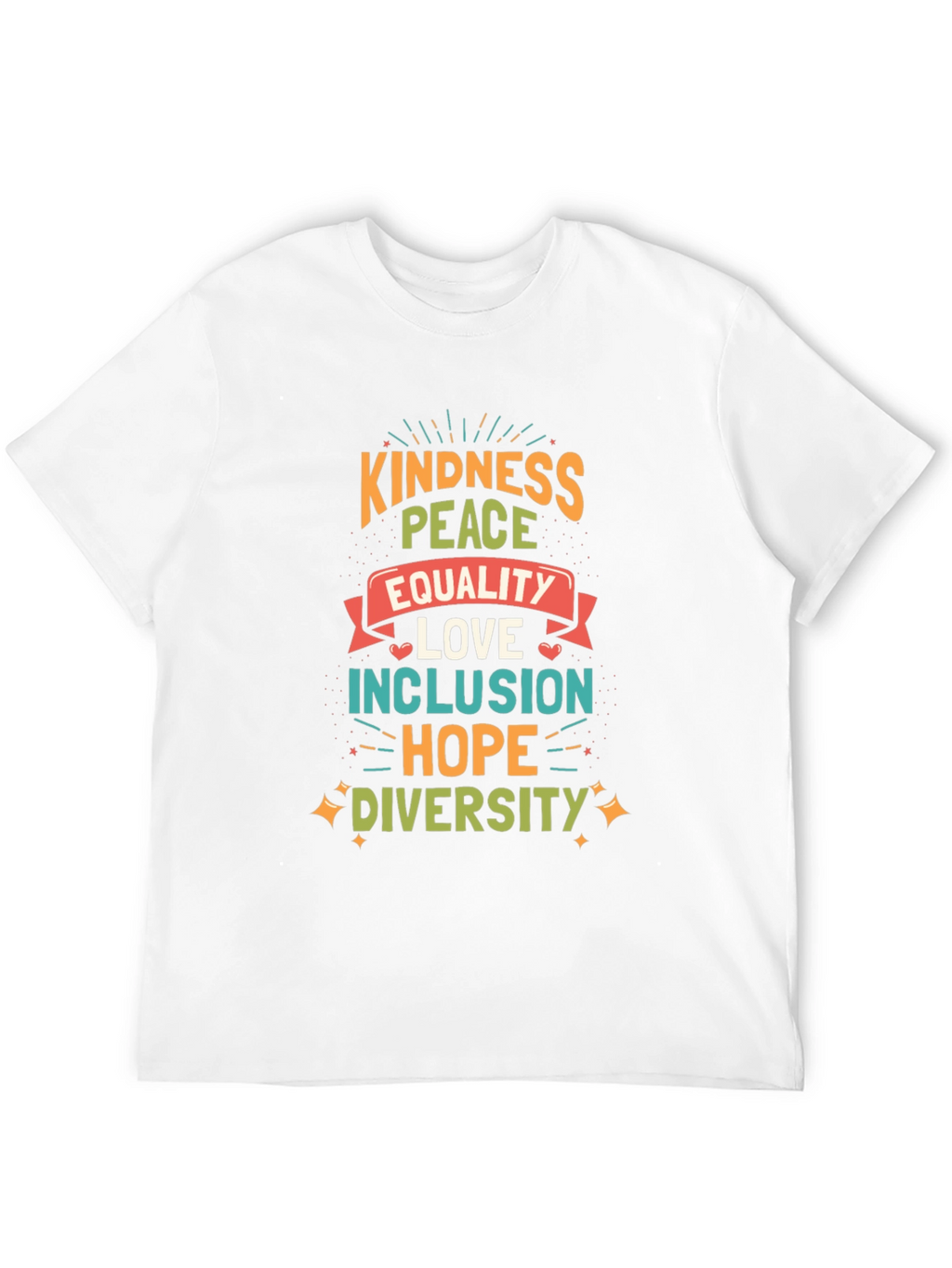 Kindness Peace Equality Graphic Tee