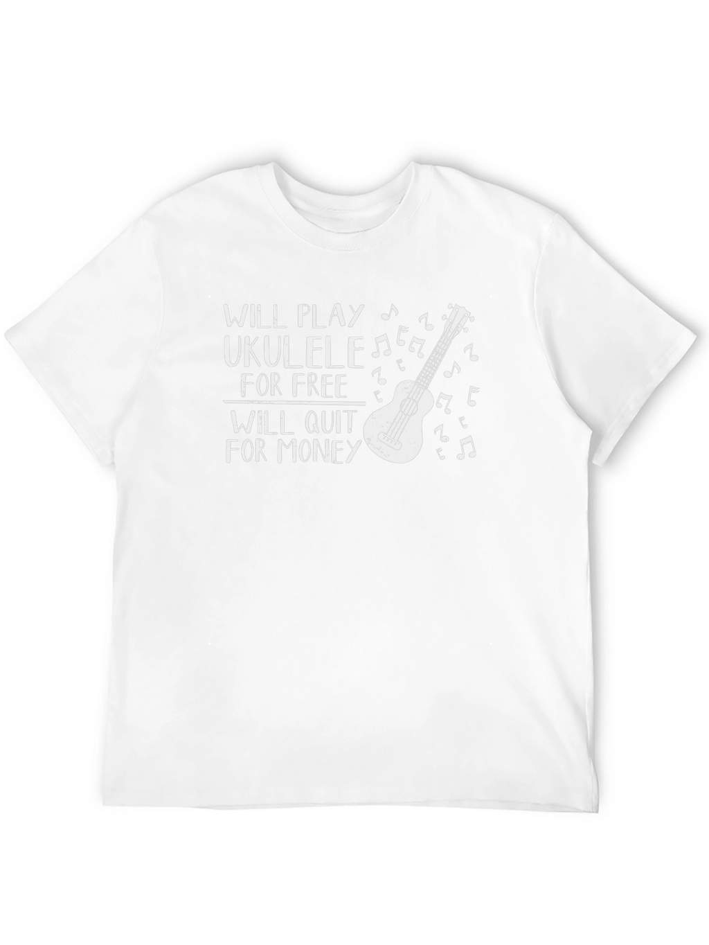 Ukulele Player T-Shirt - Will Play for Free