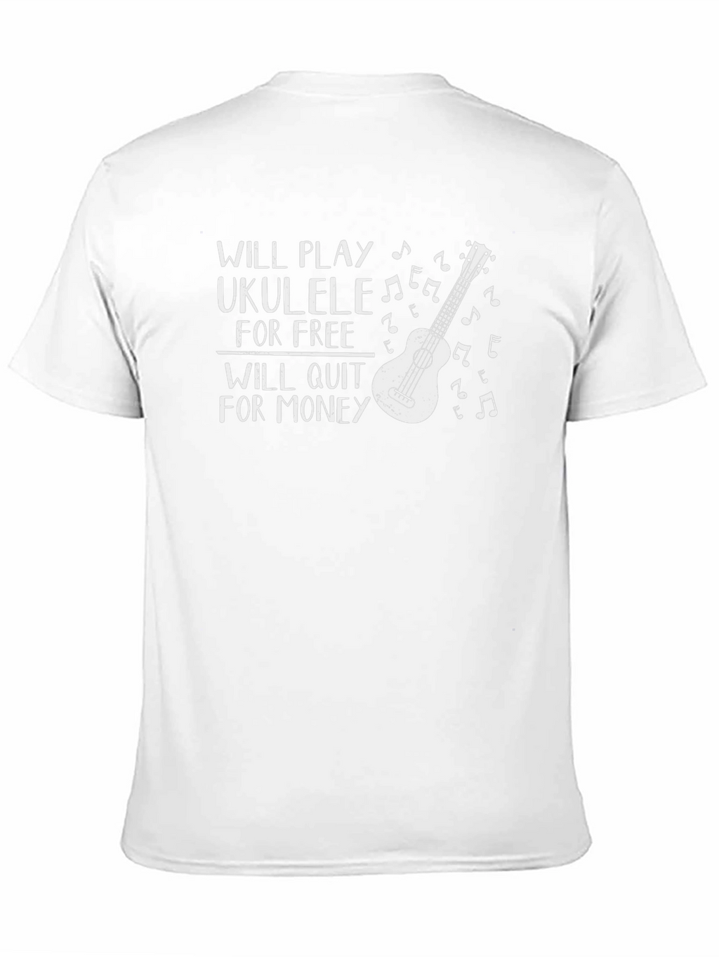 Ukulele Player T-Shirt - Will Play for Free