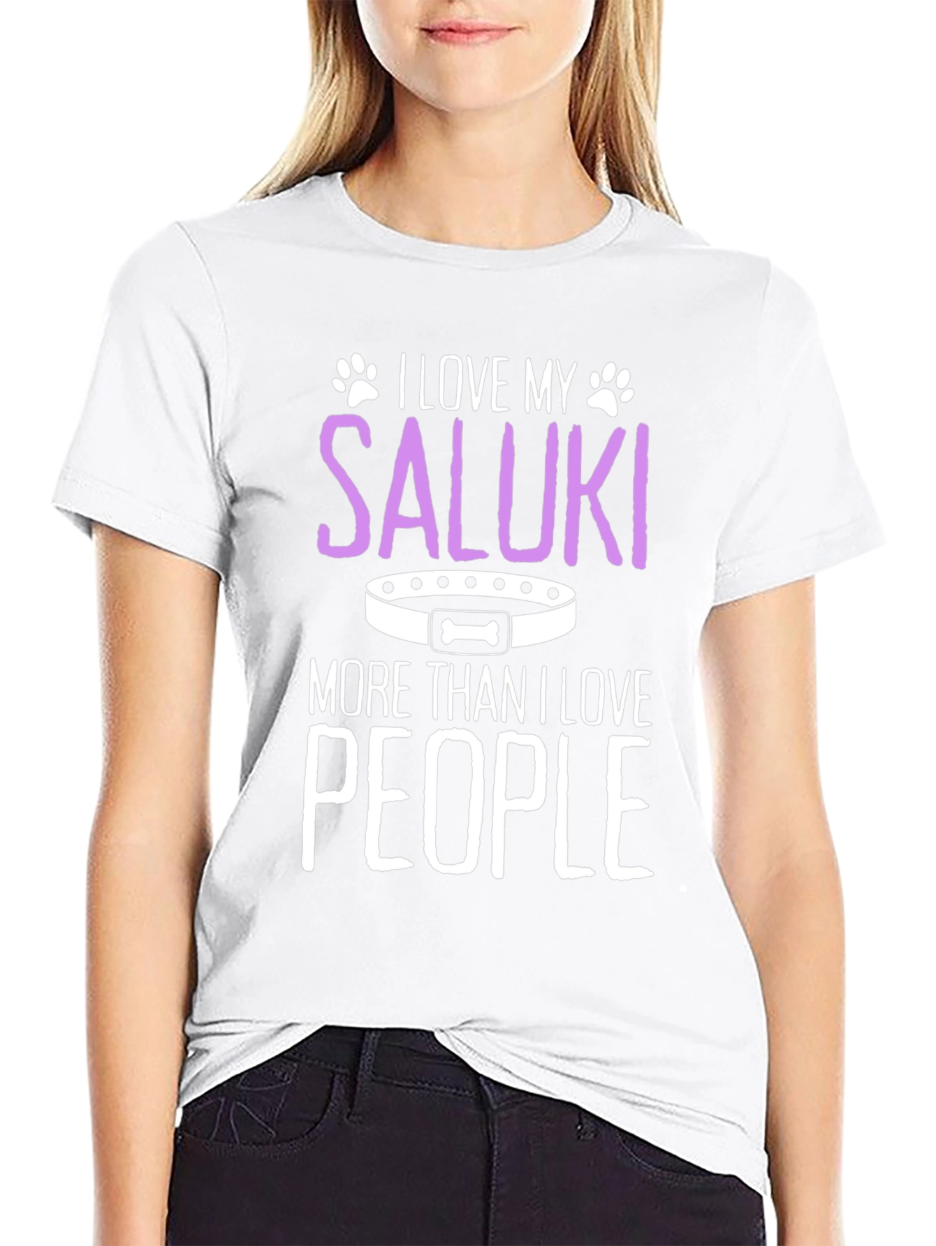 I Love My Saluki T-Shirt - Dog Lover Tee
