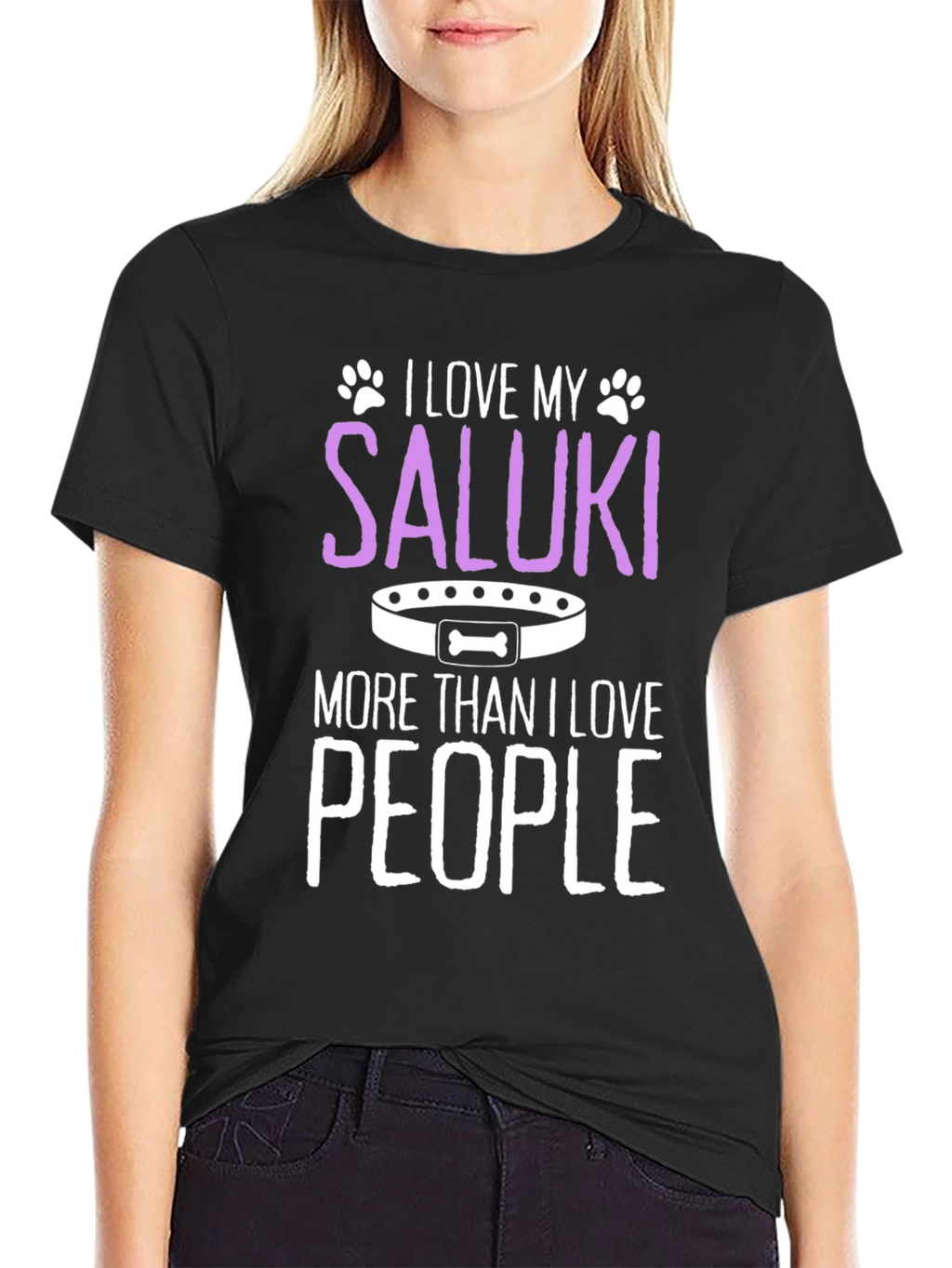 I Love My Saluki T-Shirt - Dog Lover Tee