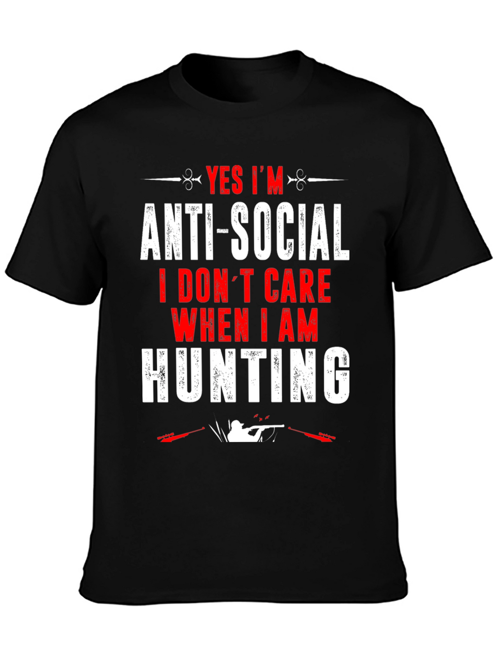 Anti-Social Hunting Graphic T-Shirt