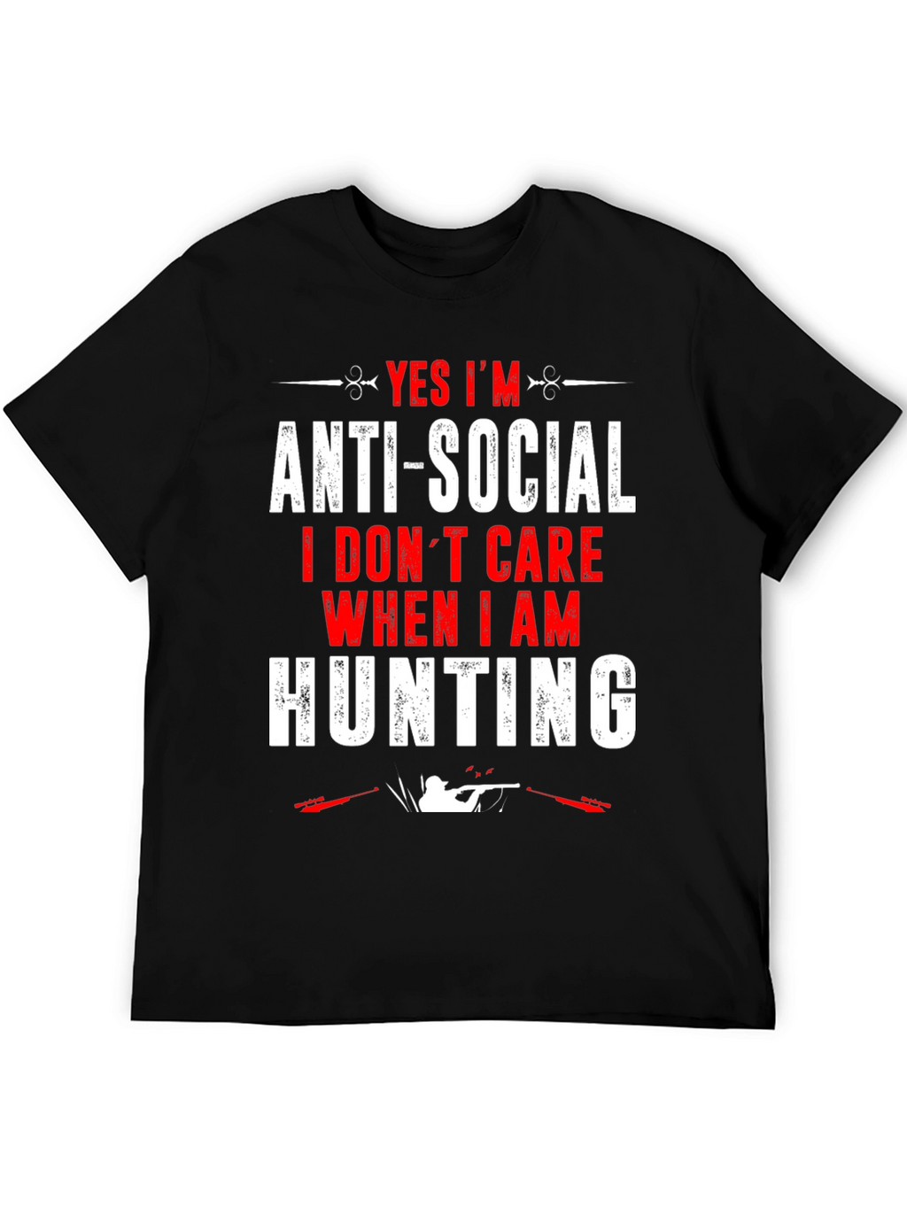 Anti-Social Hunting Graphic T-Shirt
