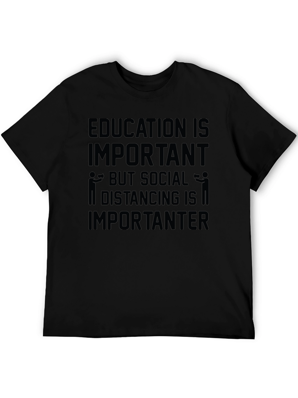 Education vs. Social Distancing Graphic Tee