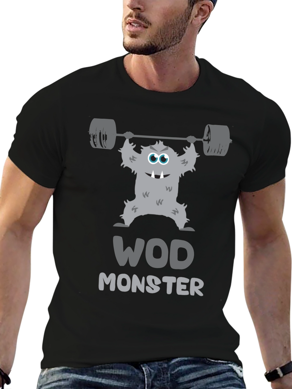 WOD Monster Graphic T-Shirt - Workout Motivation