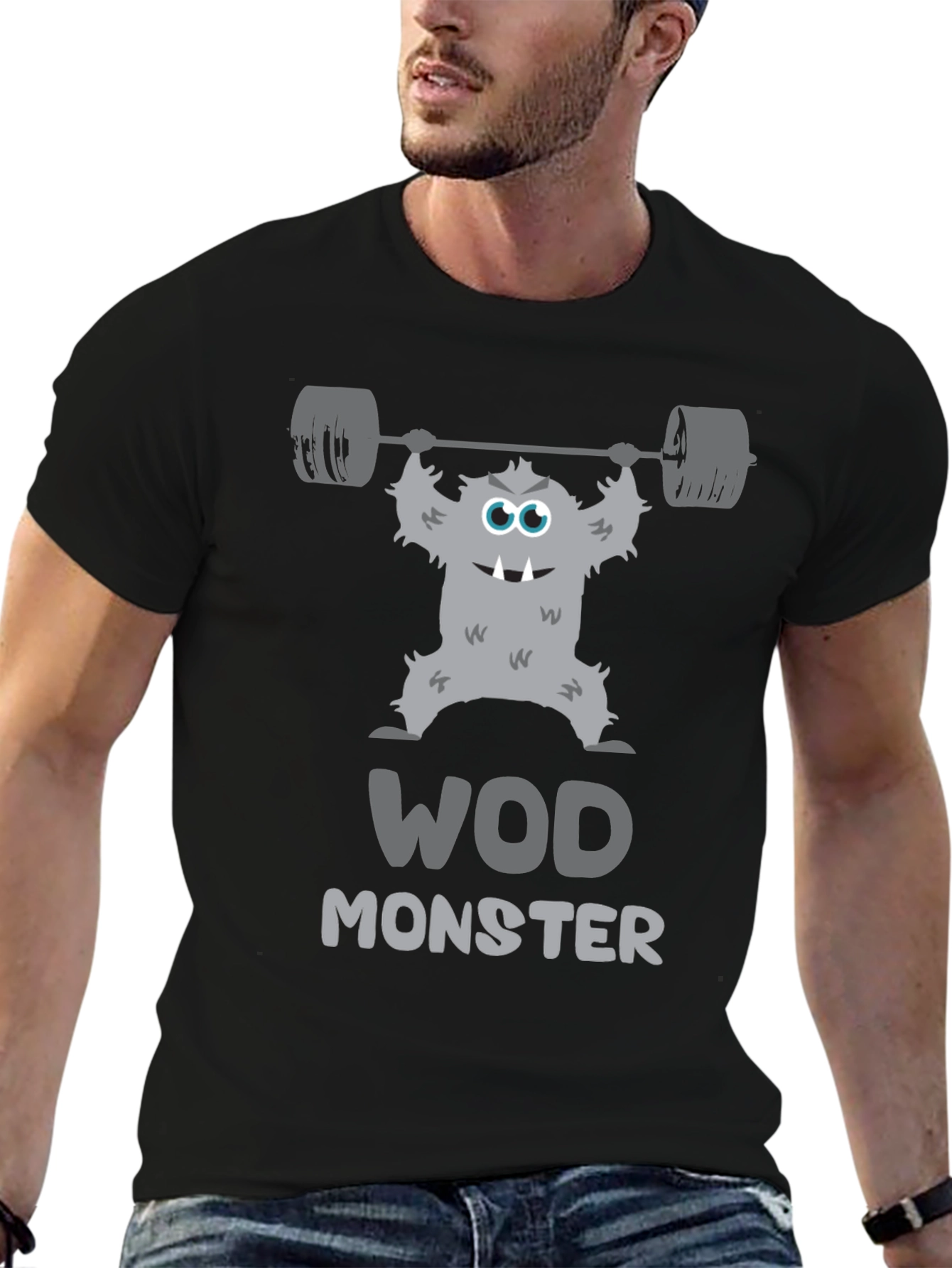 WOD Monster Graphic T-Shirt - Workout Motivation