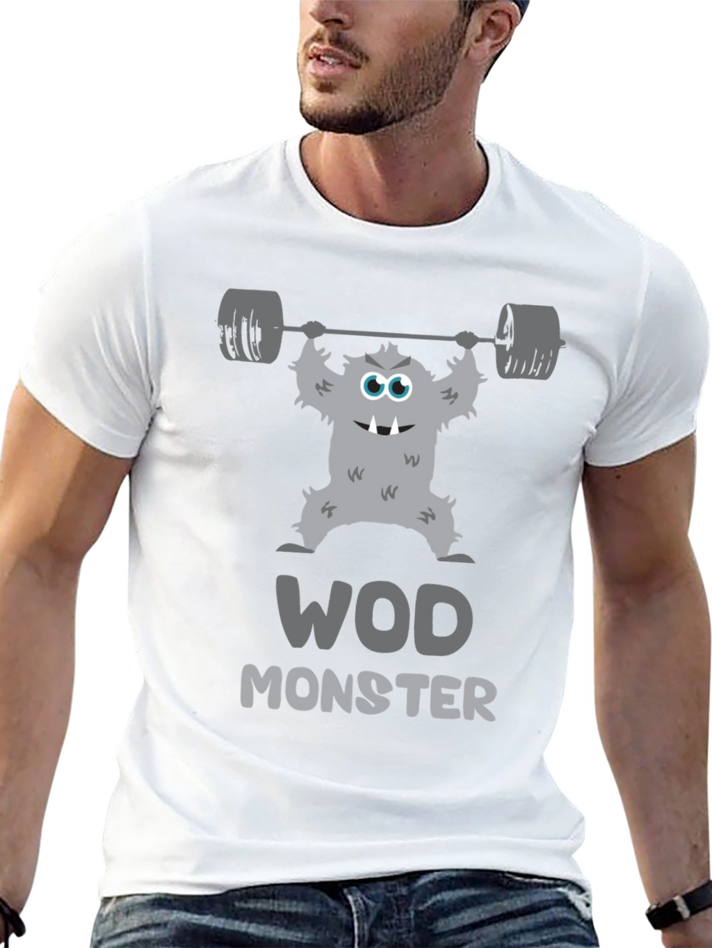 WOD Monster Graphic T-Shirt - Workout Motivation