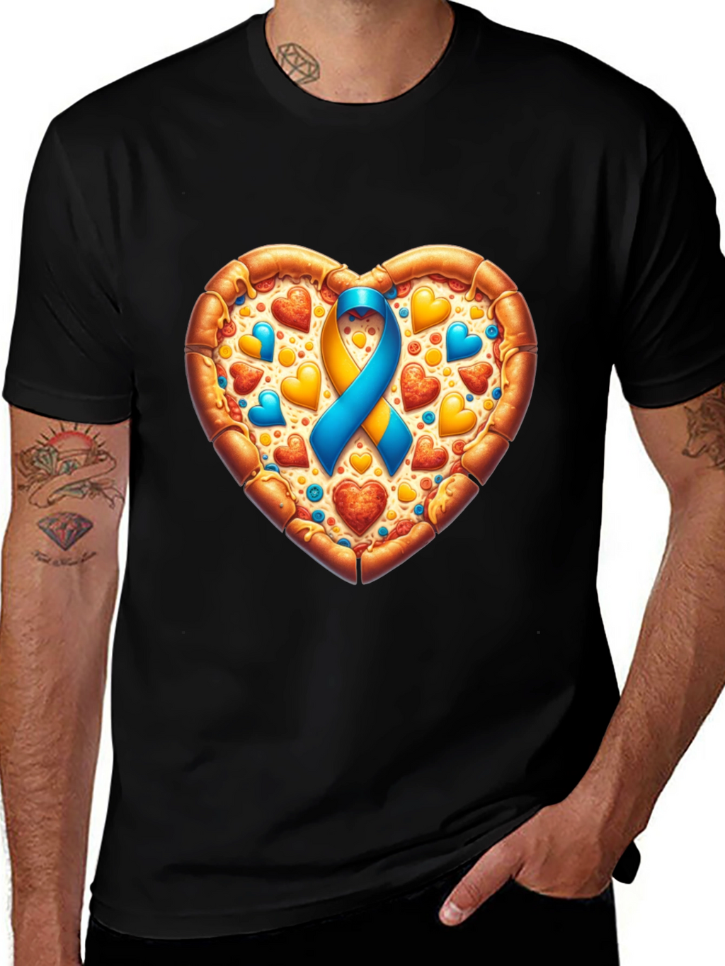 Pizza Heart Awareness T-Shirt