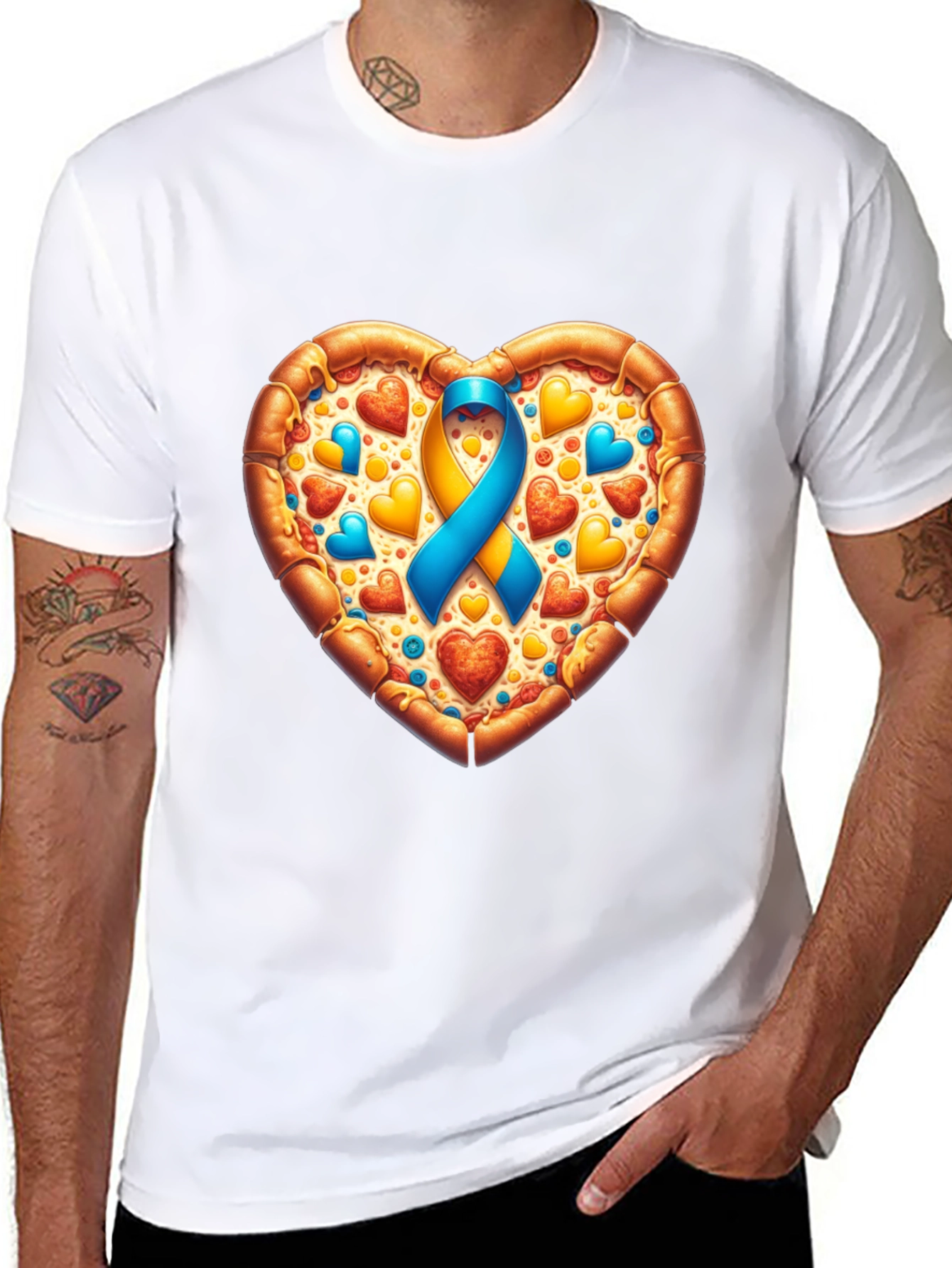 Pizza Heart Awareness T-Shirt