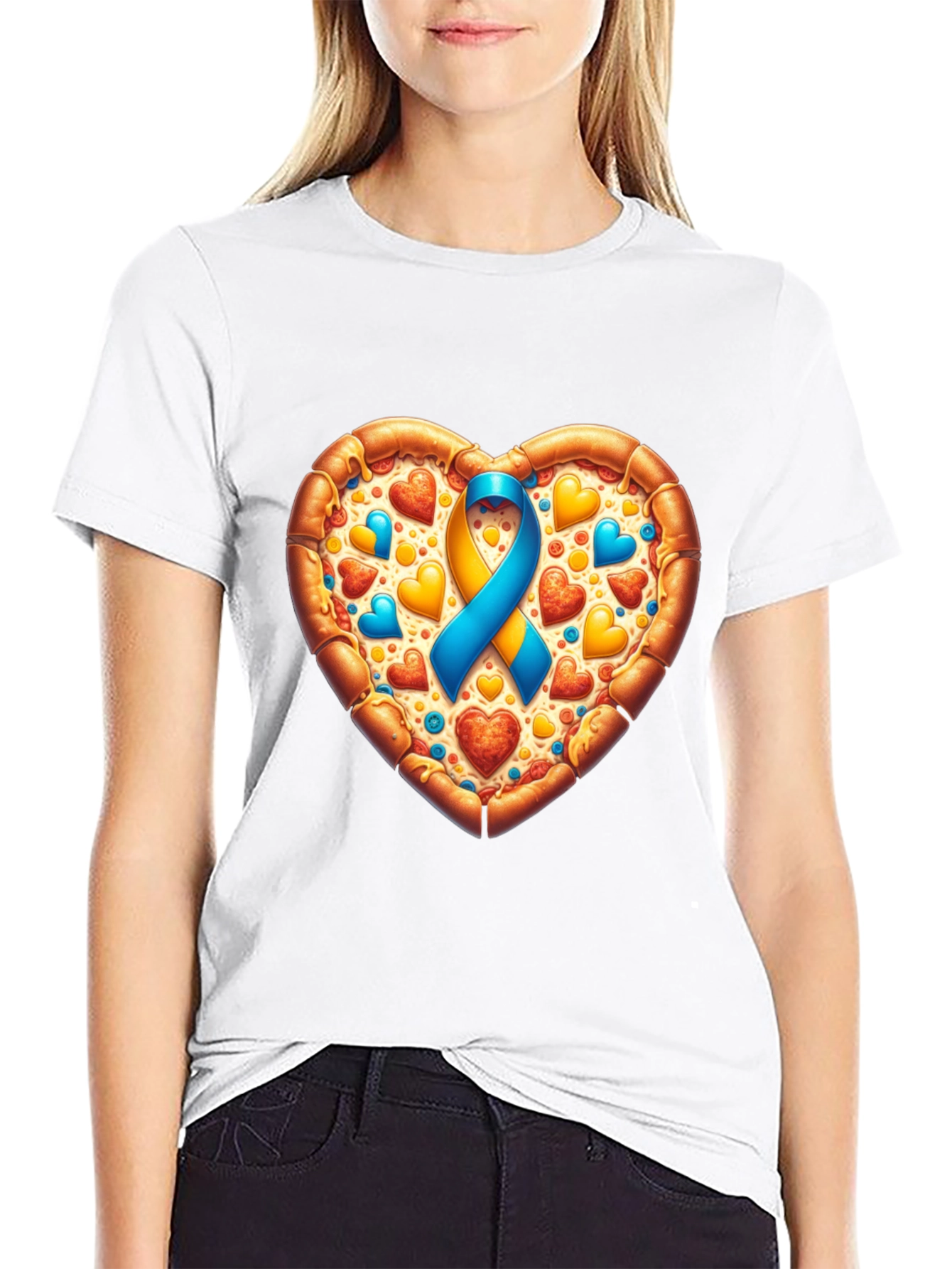 Pizza Heart Awareness T-Shirt