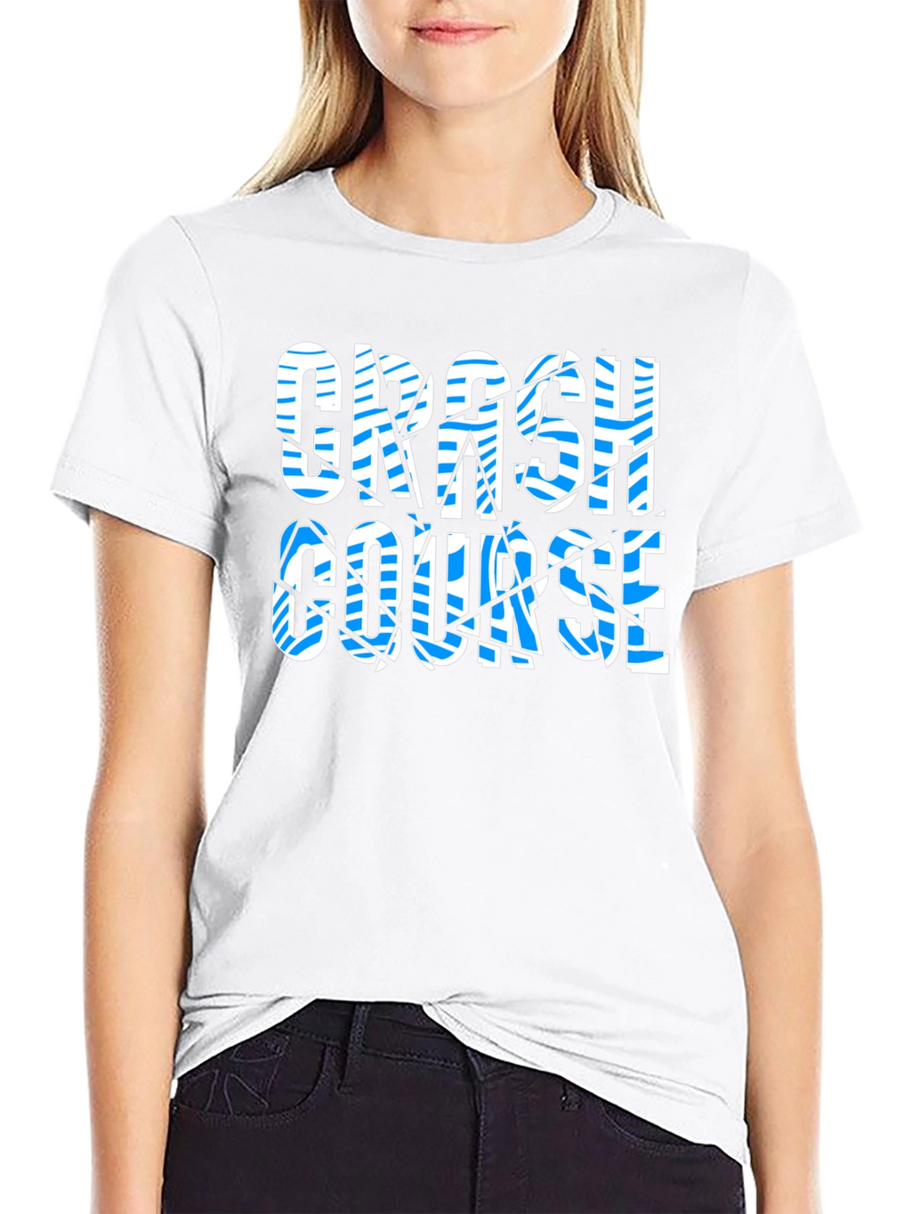 Crash Course Graphic Print Black T-Shirt