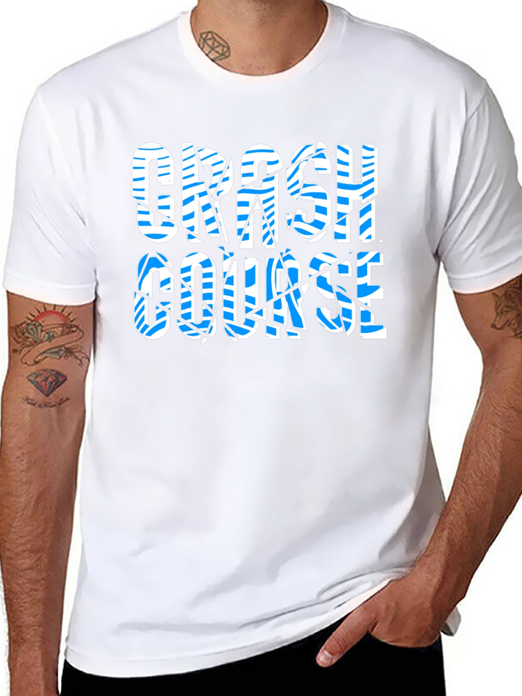 Crash Course Graphic Print Black T-Shirt